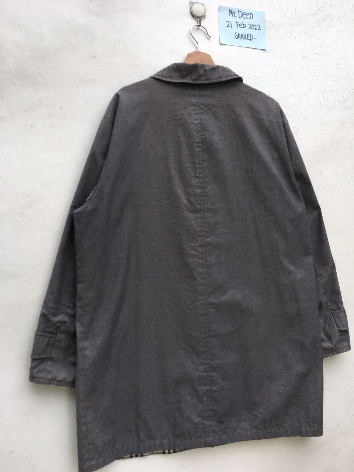 Burberry Vintage Burberry Checkered Long Jacket Reversible Size US XL / EU 56 / 4 - 21 Thumbnail