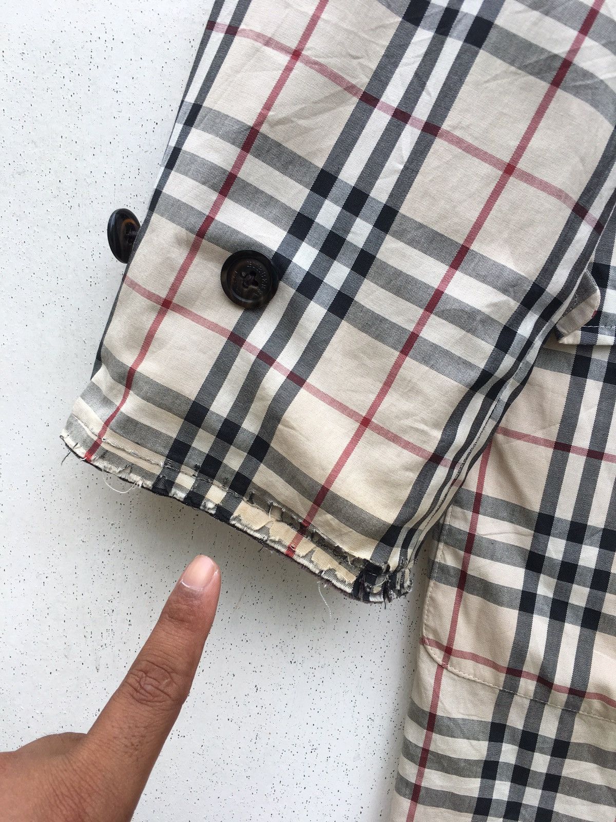 Burberry Vintage Burberry Checkered Long Jacket Reversible Size US XL / EU 56 / 4 - 11 Thumbnail