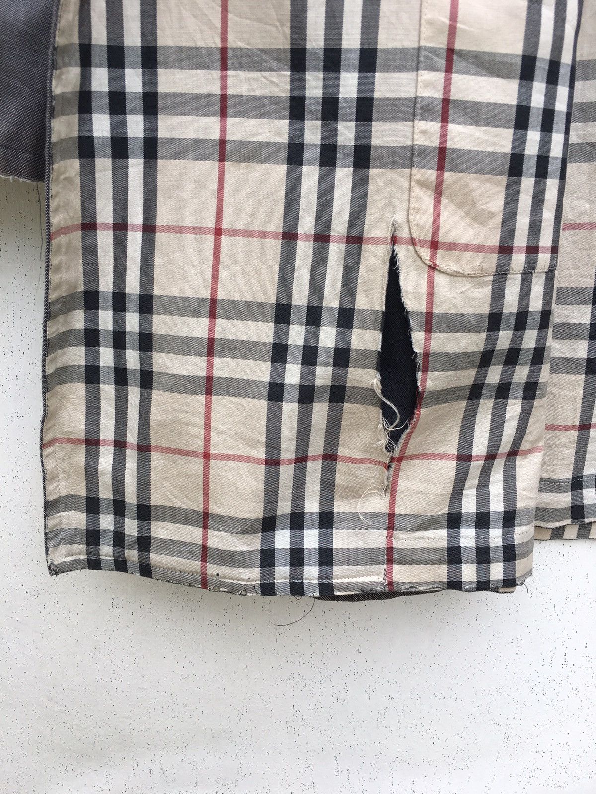 Burberry Vintage Burberry Checkered Long Jacket Reversible Size US XL / EU 56 / 4 - 5 Thumbnail