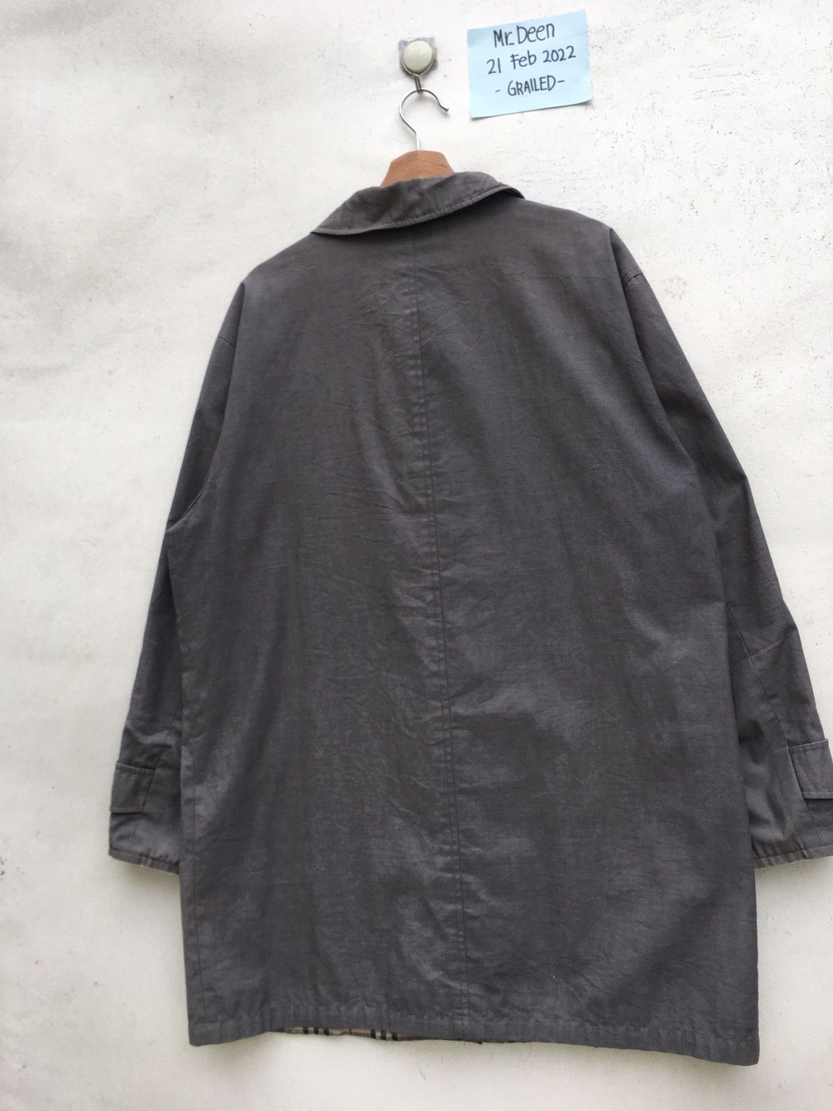 Burberry Vintage Burberry Checkered Long Jacket Reversible Size US XL / EU 56 / 4 - 22 Thumbnail