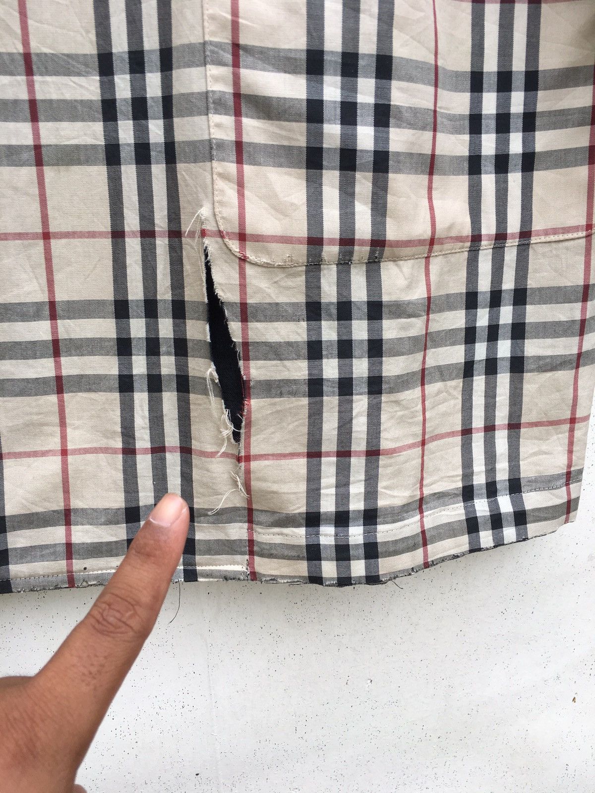 Burberry Vintage Burberry Checkered Long Jacket Reversible Size US XL / EU 56 / 4 - 9 Thumbnail