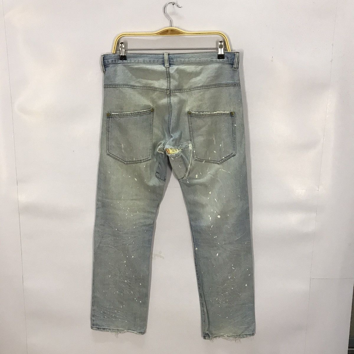 Other FLARED🔥JAPANERS DISTRESSED PATCHWORK DENIM PANTS Size US 30 / EU 46 - 5 Thumbnail