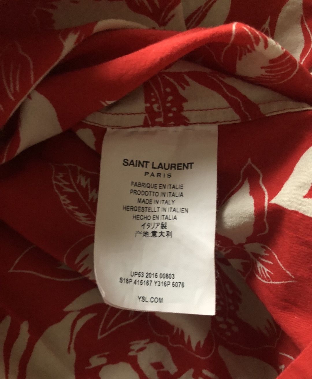 Saint Laurent Paris Saint Laurent Hawaiian Shirt Size US M / EU 48-50 / 2 - 4 Thumbnail