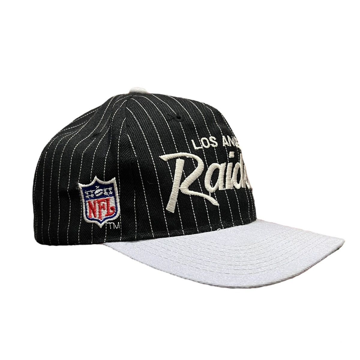 NFL Raiders Sports Specialties Pinstripe Snapback Size ONE SIZE - 2 Thumbnail