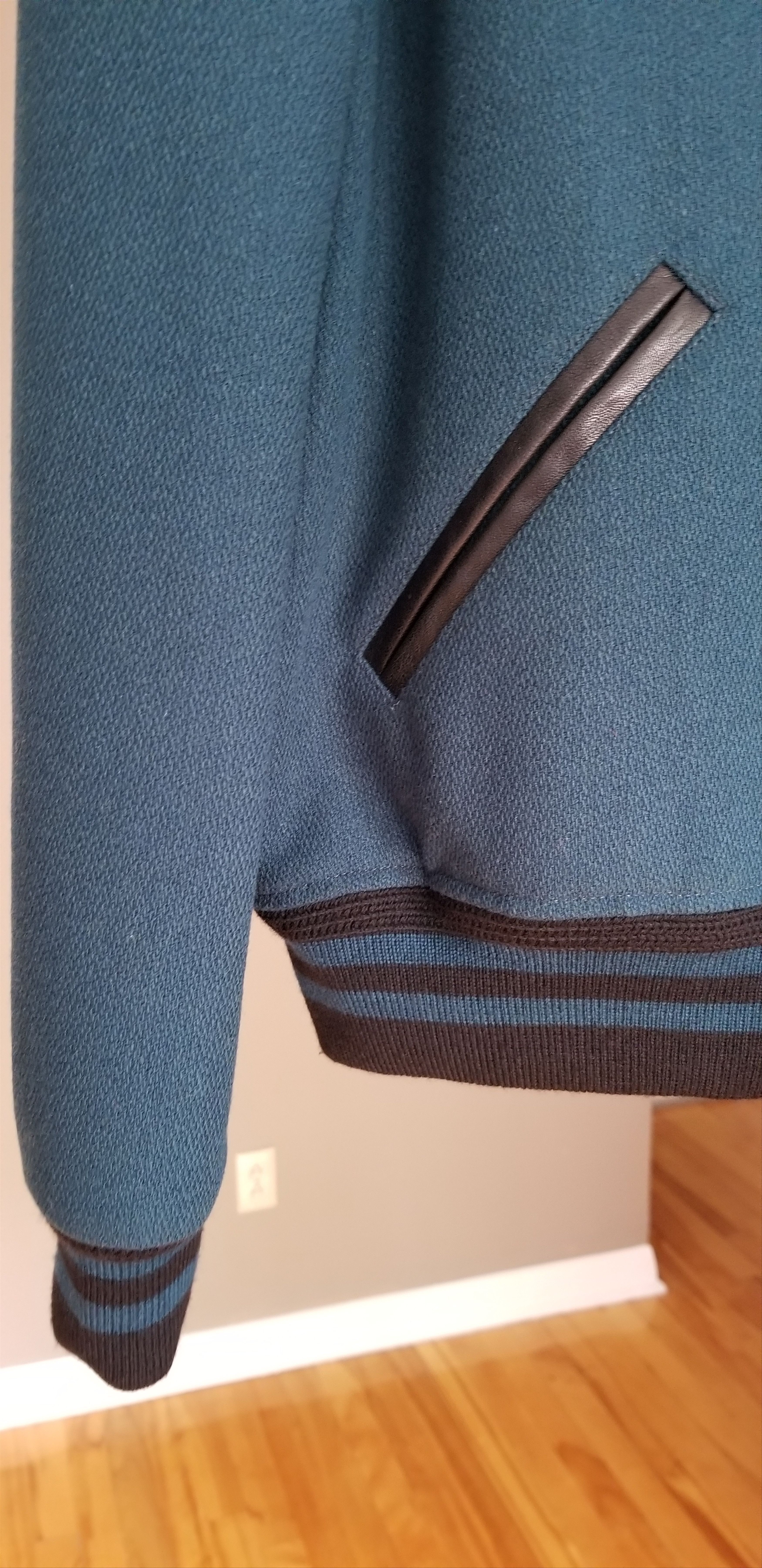 Saint Laurent Paris Saint Laurent Paris Teal Teddy Jacket Size US M / EU 48-50 / 2 - 4 Thumbnail