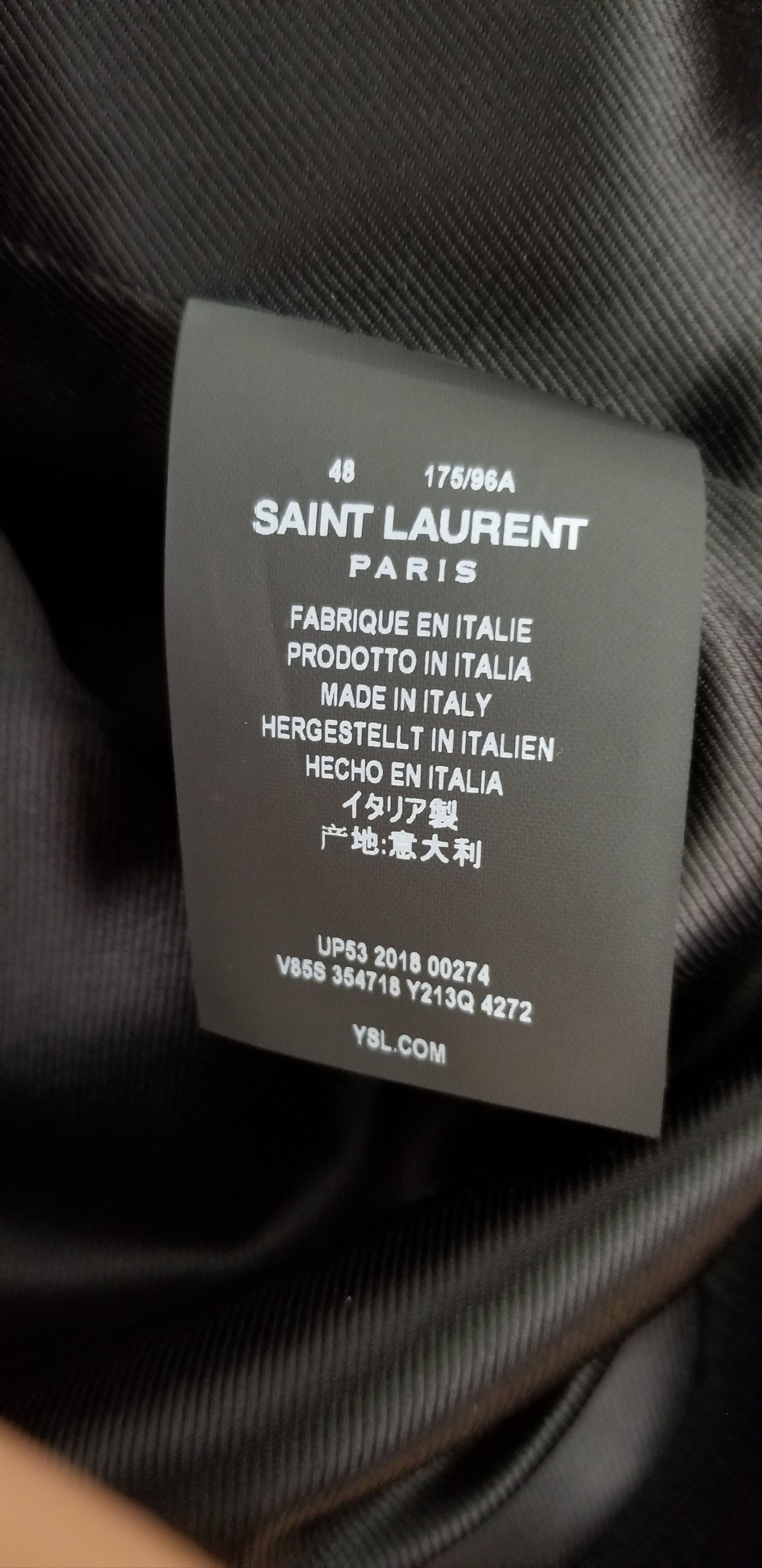 Saint Laurent Paris Saint Laurent Paris Teal Teddy Jacket Size US M / EU 48-50 / 2 - 7 Thumbnail