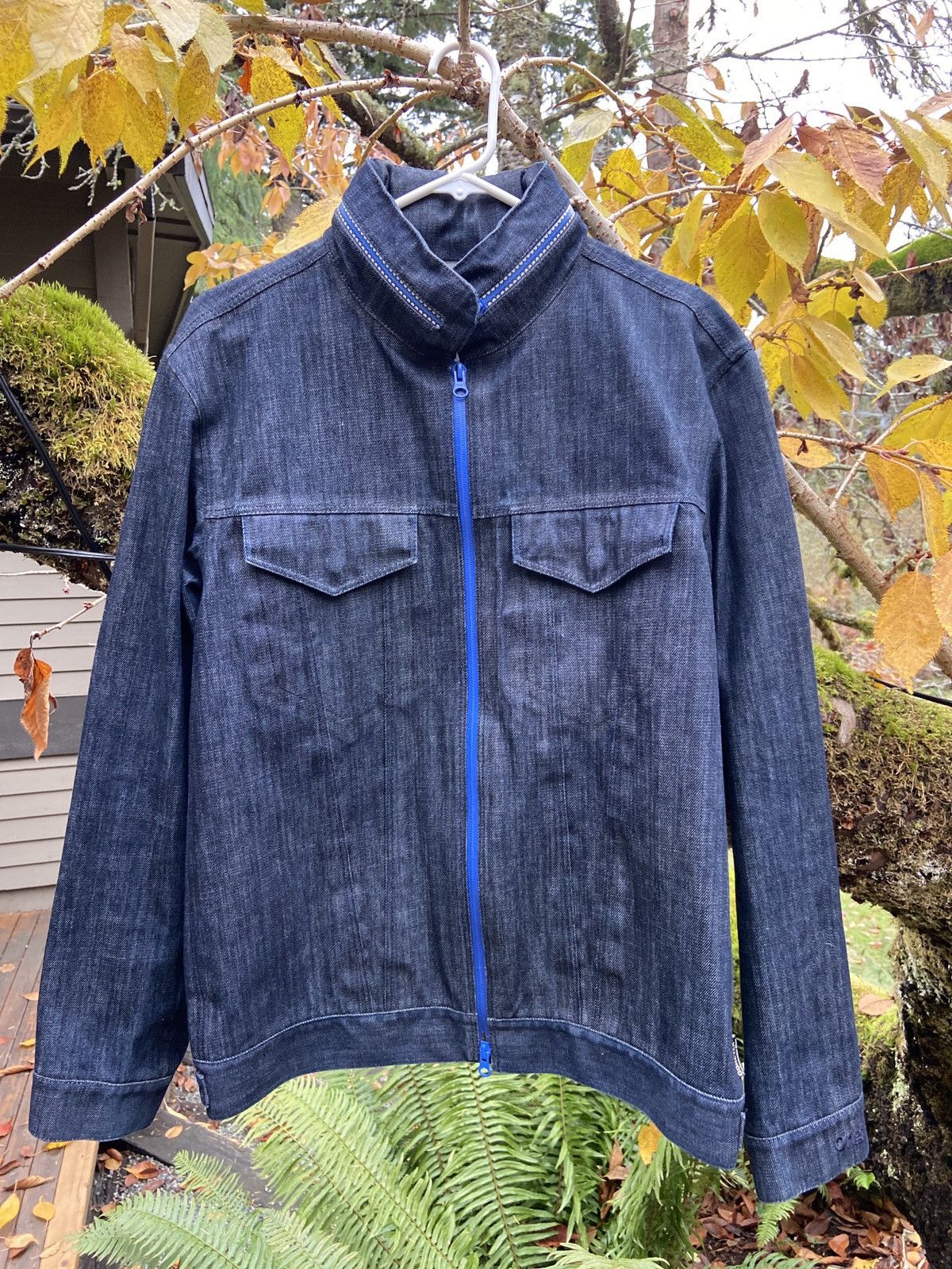 image of Goretex x Kaws Original Fake Denim Gore-Tex Kaws Jacket in Dark Denim, Men's (Size XL)