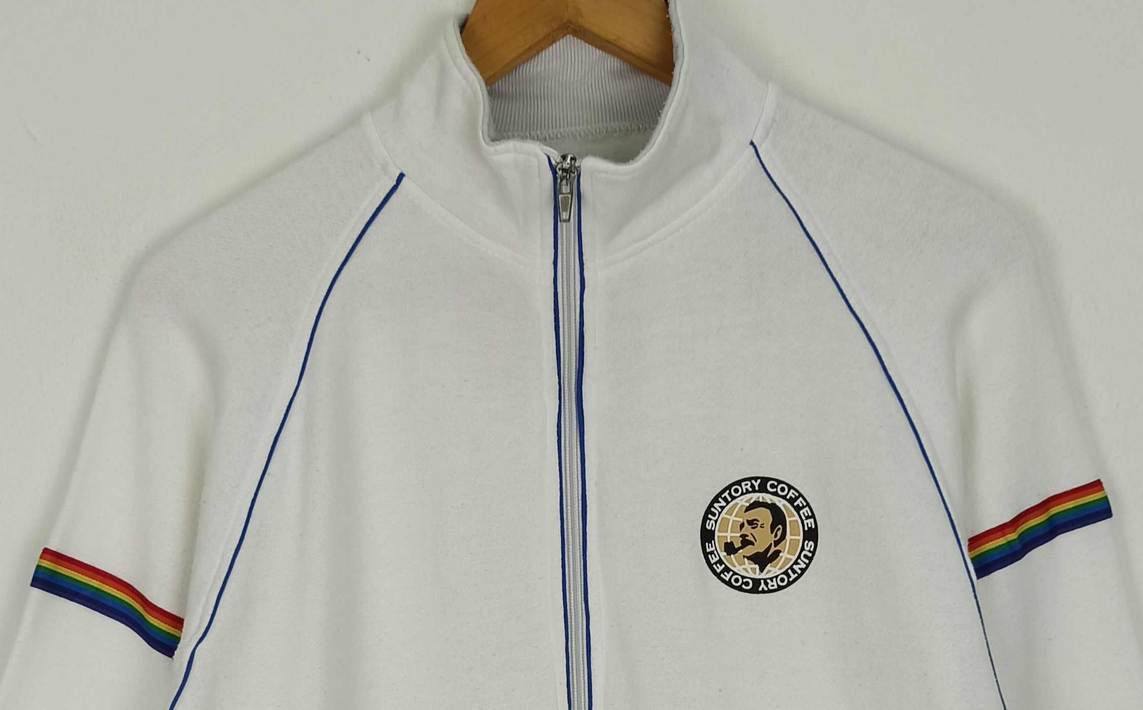 Japanese Brand SUNTORY COFFEE BOSS Jumper Sweater (c42) Size US M / EU 48-50 / 2 - 2 Thumbnail