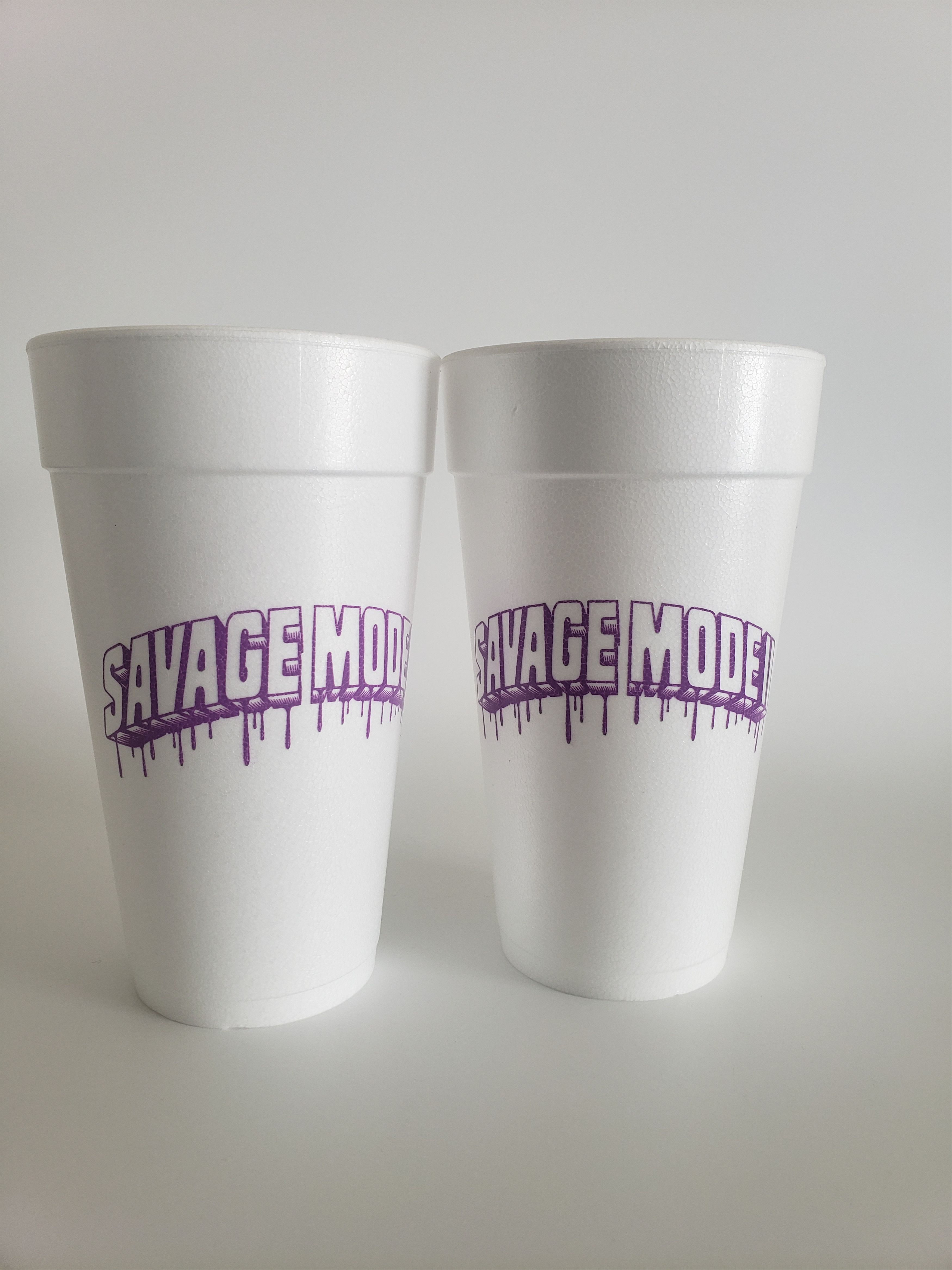 21 Savage Chopped Not Slopped Styrofoam Cup Set