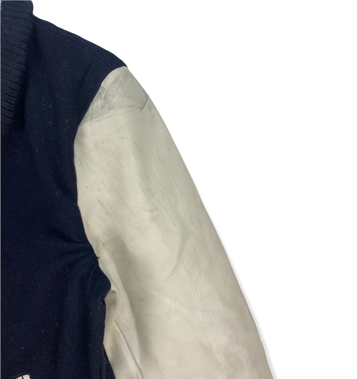 Japanese Brand Thermolite Wool Varsity Jacket Flip Collar Size US S / EU 44-46 / 1 - 6 Thumbnail
