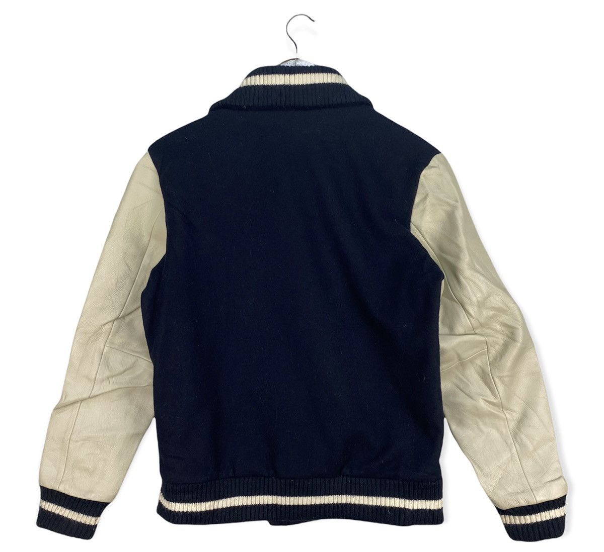 Japanese Brand Thermolite Wool Varsity Jacket Flip Collar Size US S / EU 44-46 / 1 - 5 Thumbnail