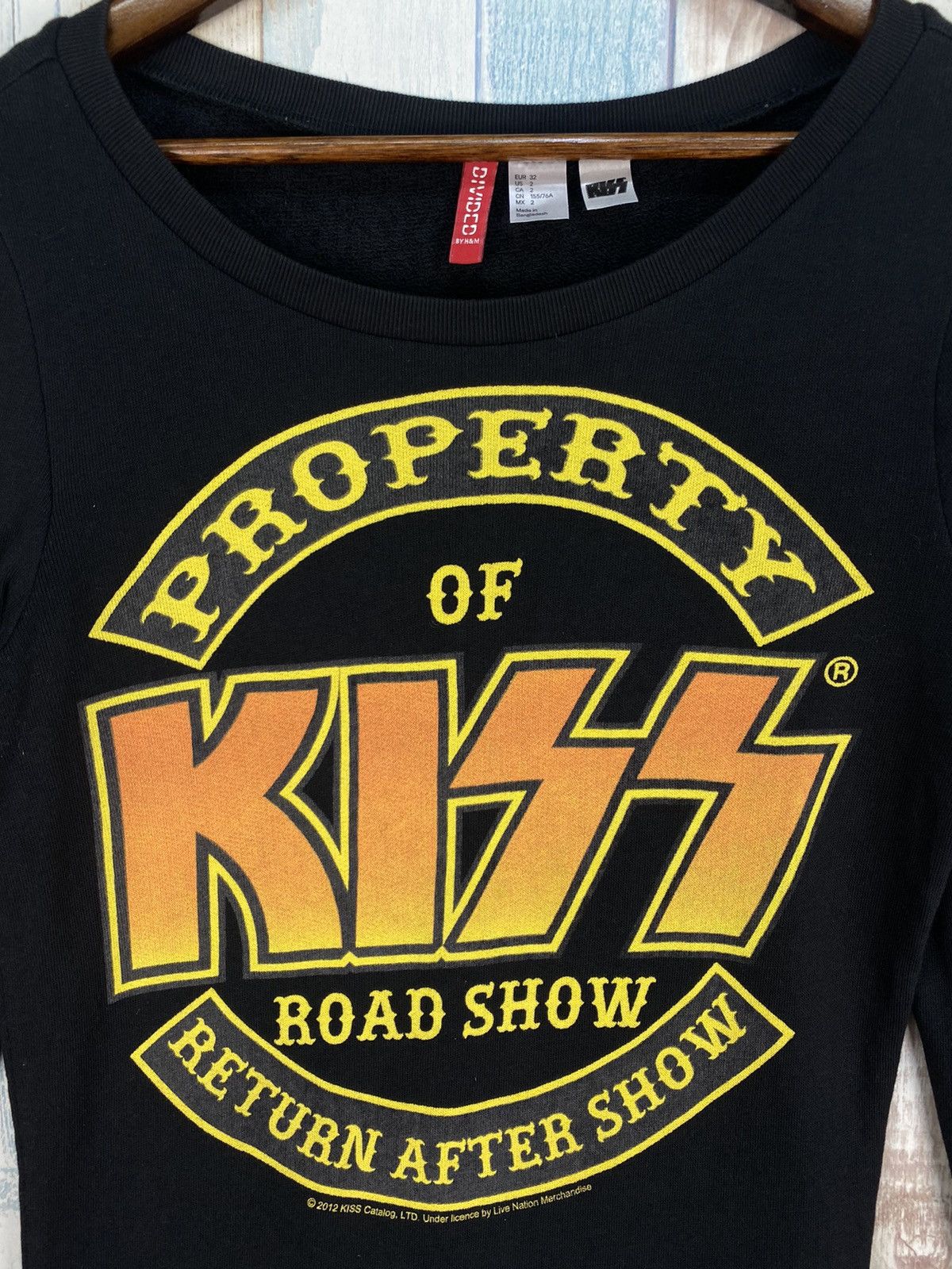 H&M Kiss Road Show Sweatshirt Size ONE SIZE - 3 Thumbnail