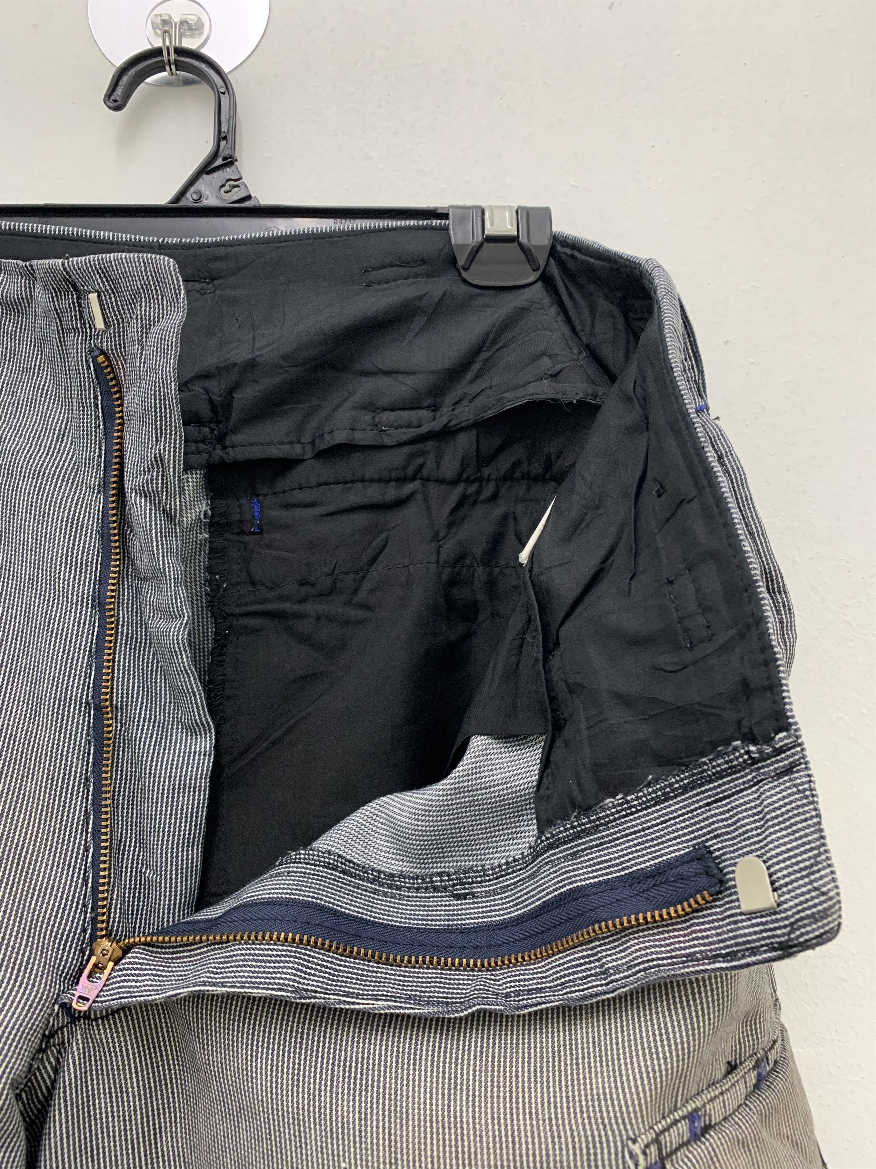 Japanese Brand Cargo Pants Multipocket Black White Stripes Japanese Brande Size US 31 - 10 Thumbnail