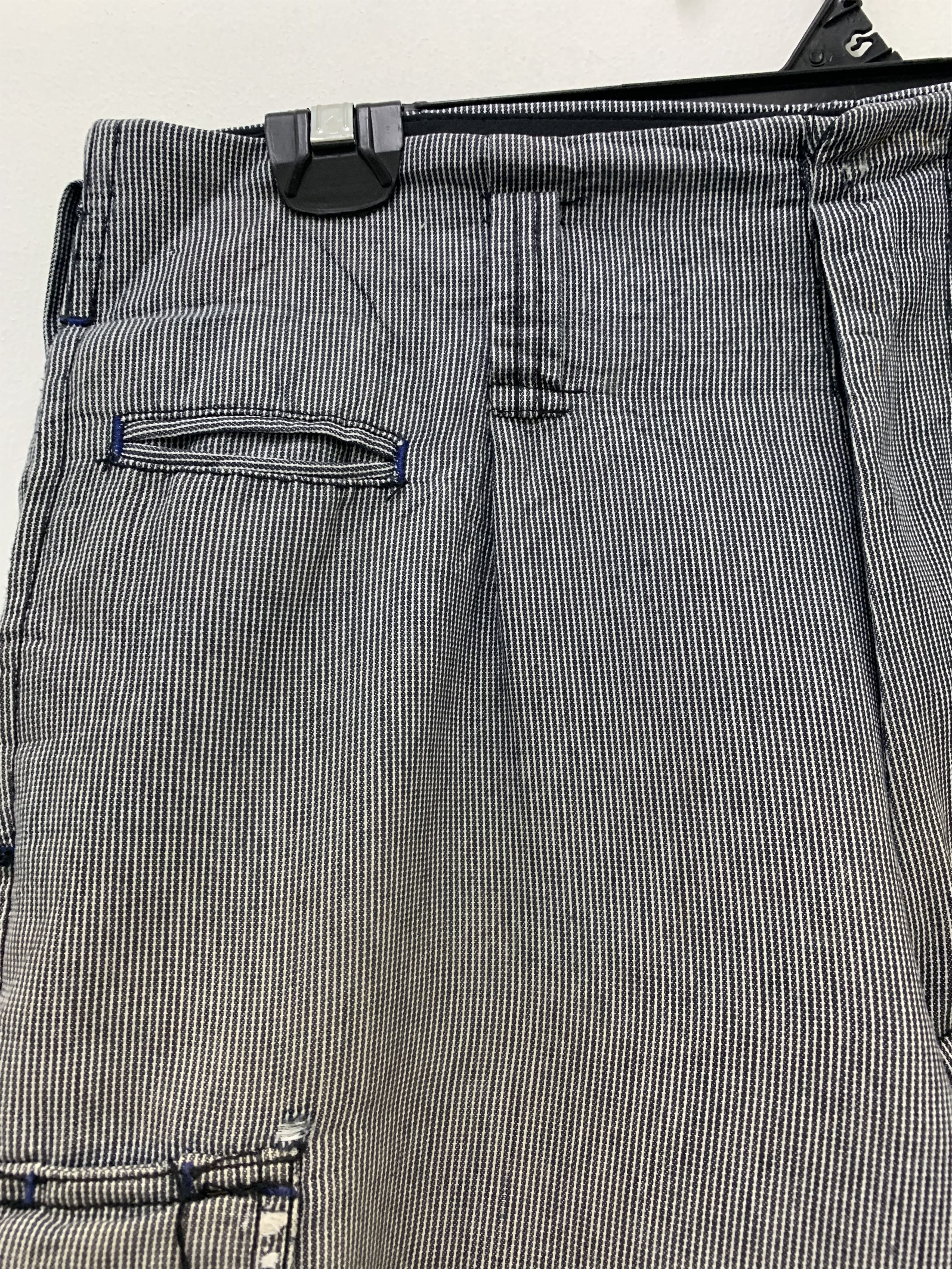 Japanese Brand Cargo Pants Multipocket Black White Stripes Japanese Brande Size US 31 - 8 Thumbnail