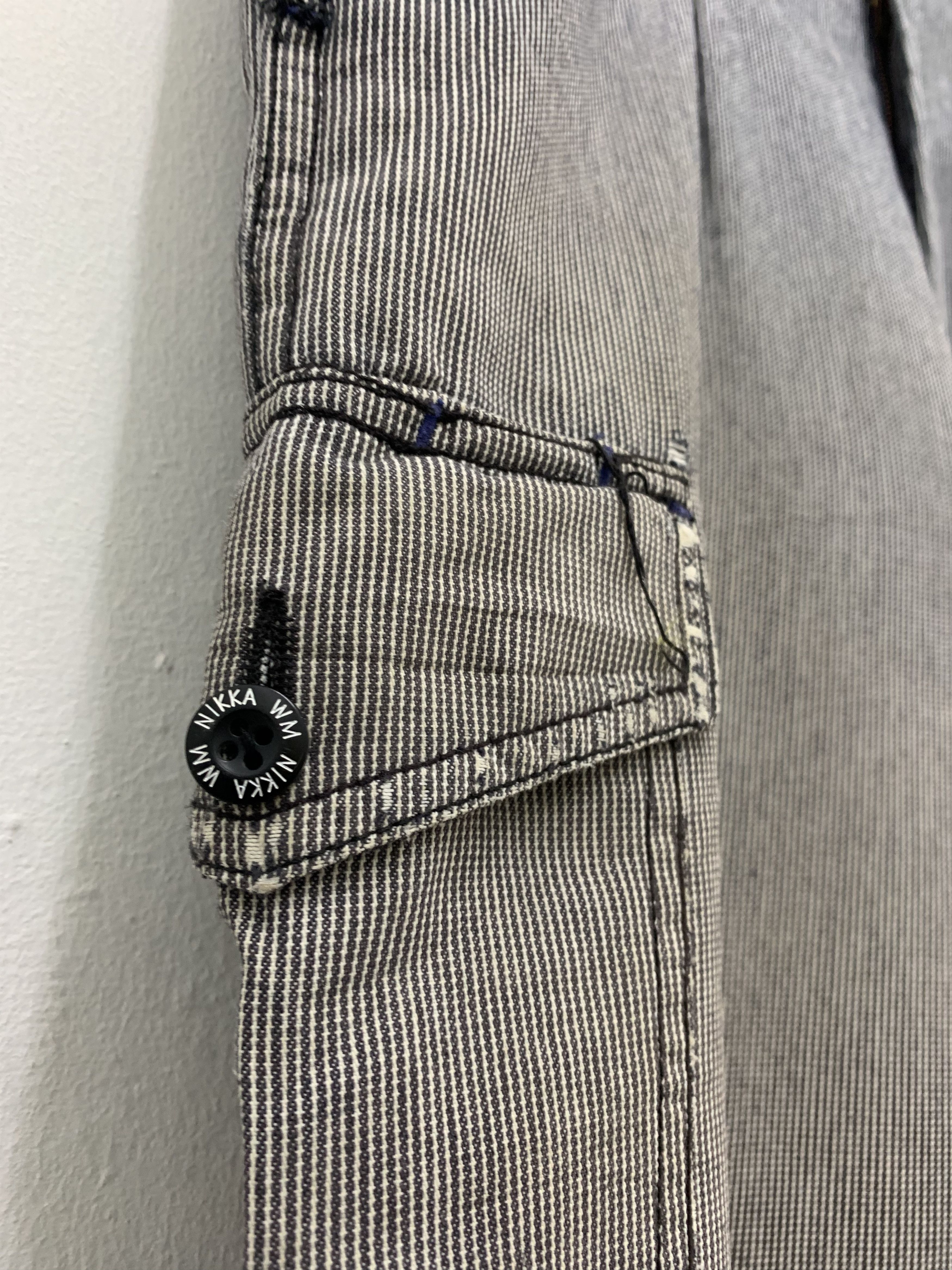 Japanese Brand Cargo Pants Multipocket Black White Stripes Japanese Brande Size US 31 - 7 Thumbnail