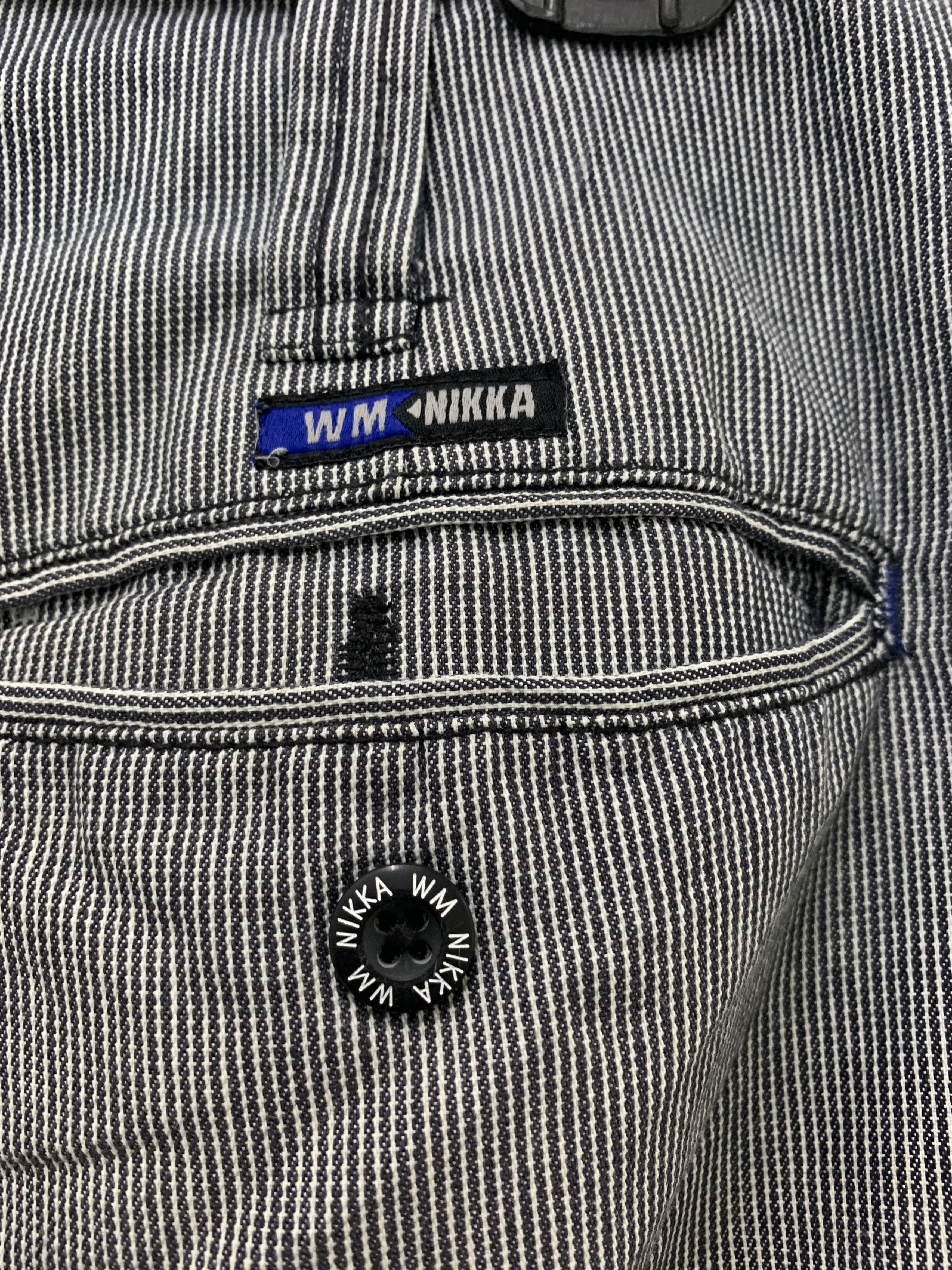 Japanese Brand Cargo Pants Multipocket Black White Stripes Japanese Brande Size US 31 - 16 Thumbnail