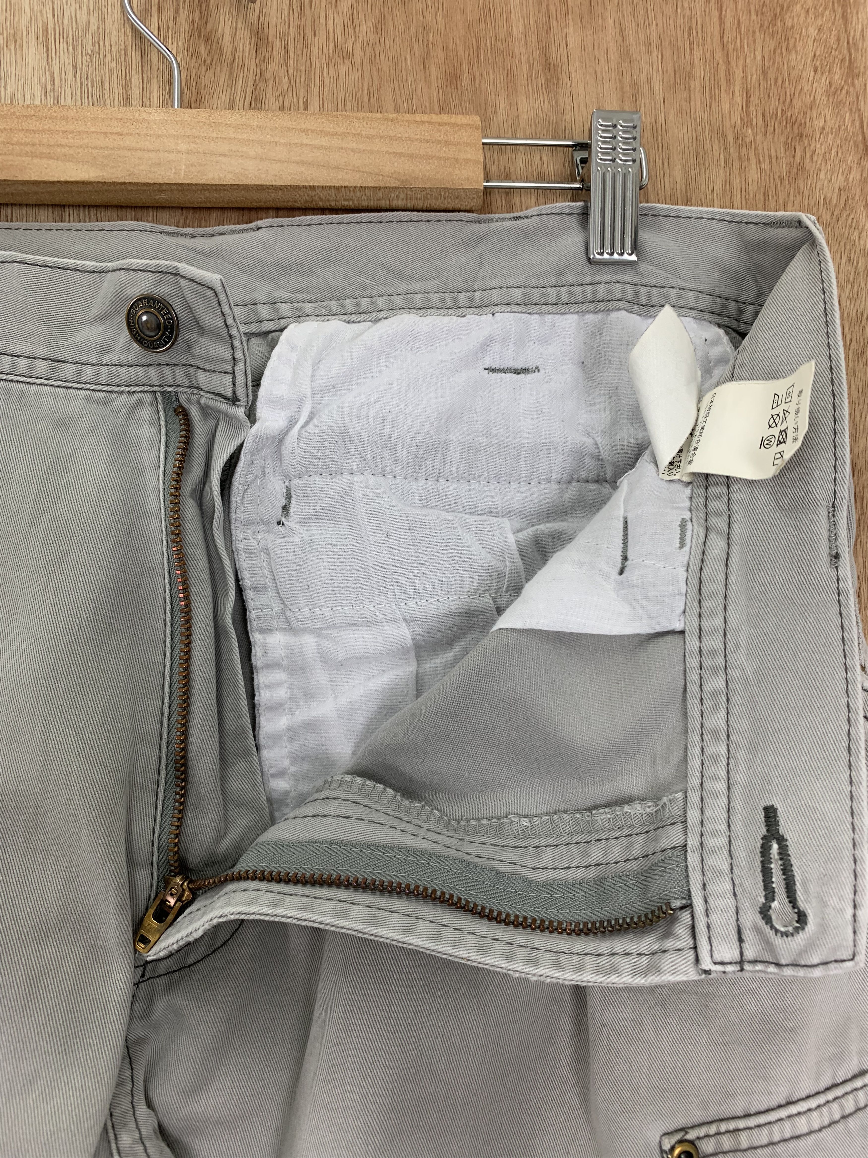 Japanese Brand Cargo Pants Distressed Multipocket Grey Streetwear Size US 31 - 9 Thumbnail
