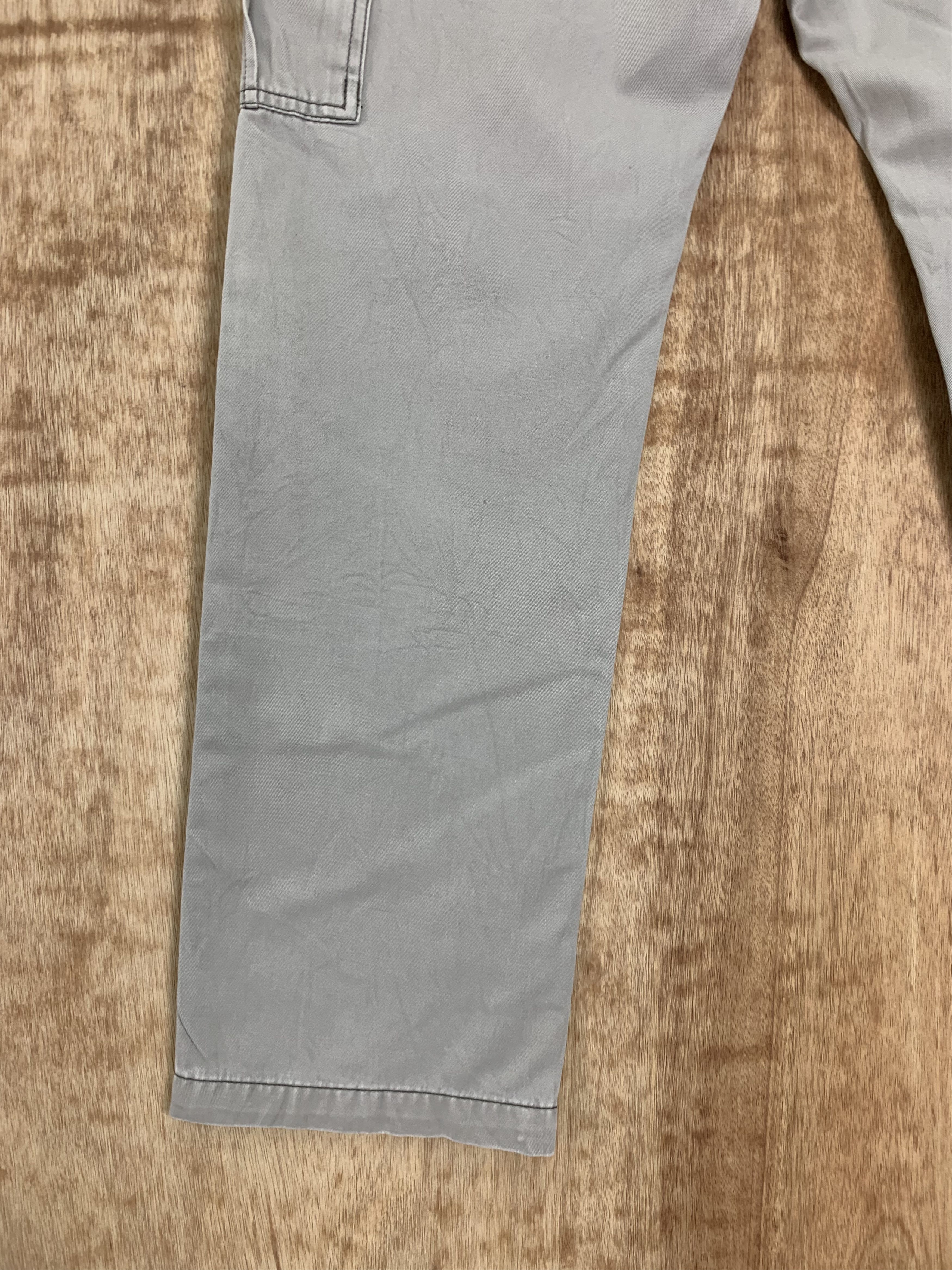 Japanese Brand Cargo Pants Distressed Multipocket Grey Streetwear Size US 31 - 11 Thumbnail