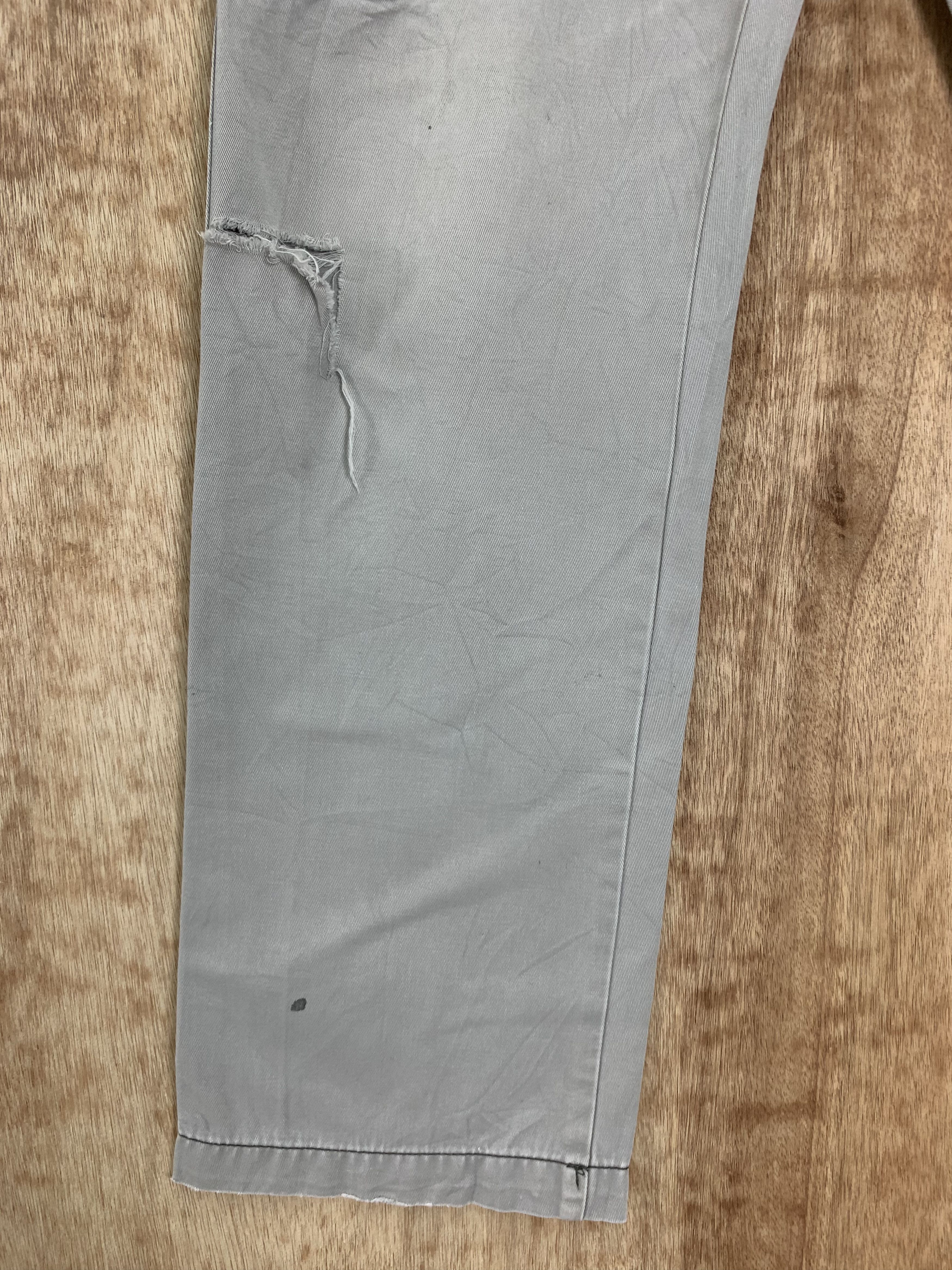 Japanese Brand Cargo Pants Distressed Multipocket Grey Streetwear Size US 31 - 7 Thumbnail