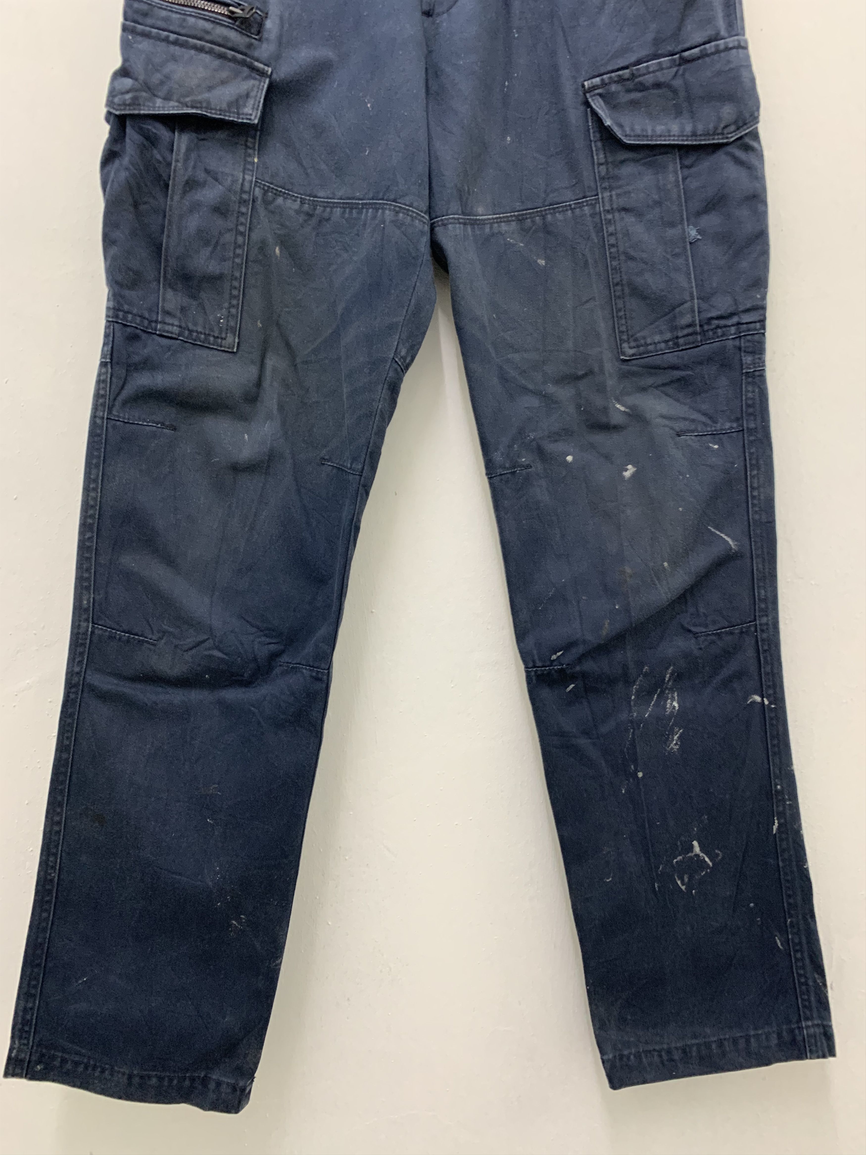 Japanese Brand Cargo Pants Burtle Workwear Multipocket Streetwear Painted Size US 29 - 3 Thumbnail