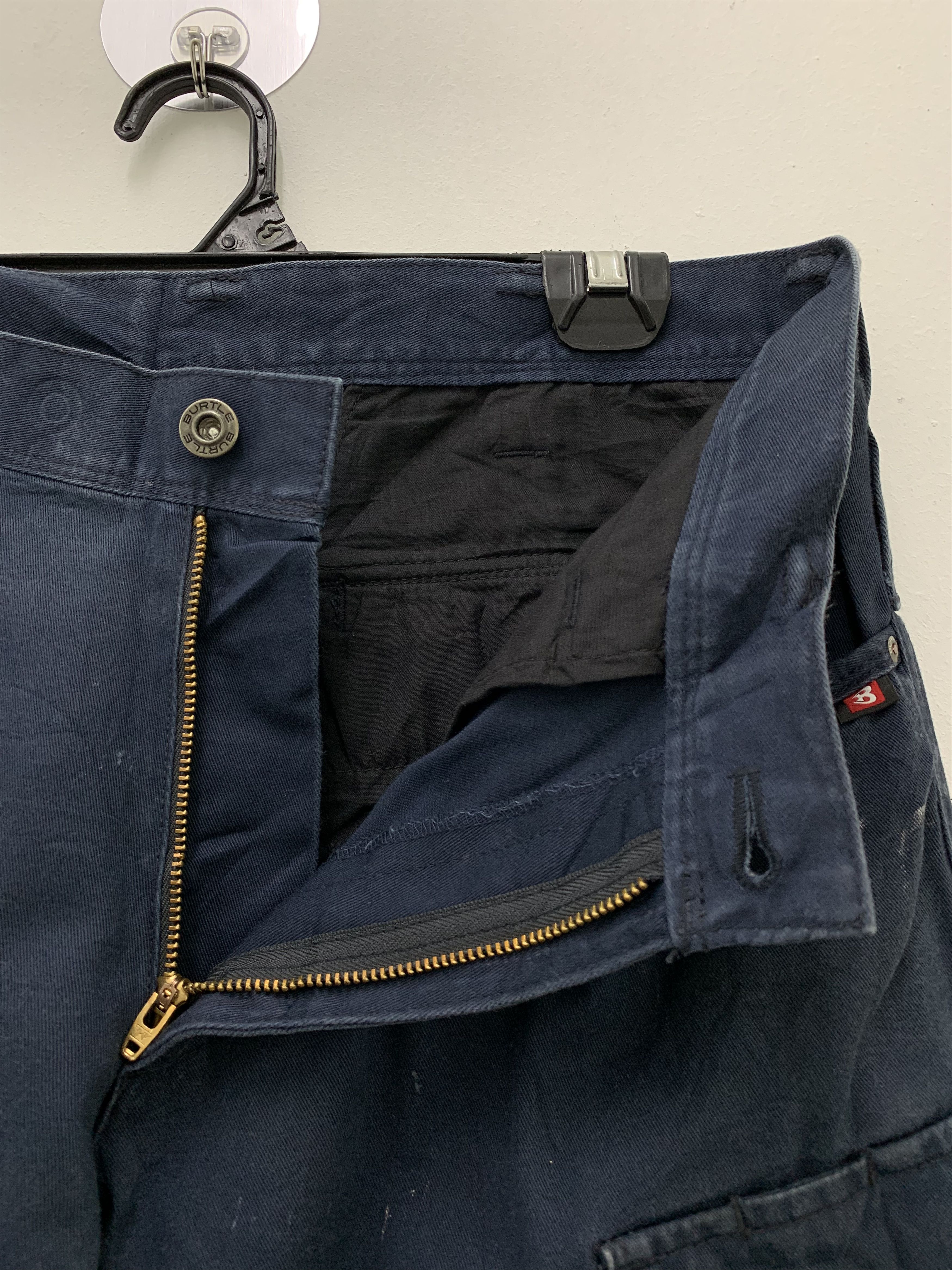 Japanese Brand Cargo Pants Burtle Workwear Multipocket Streetwear Painted Size US 29 - 6 Thumbnail