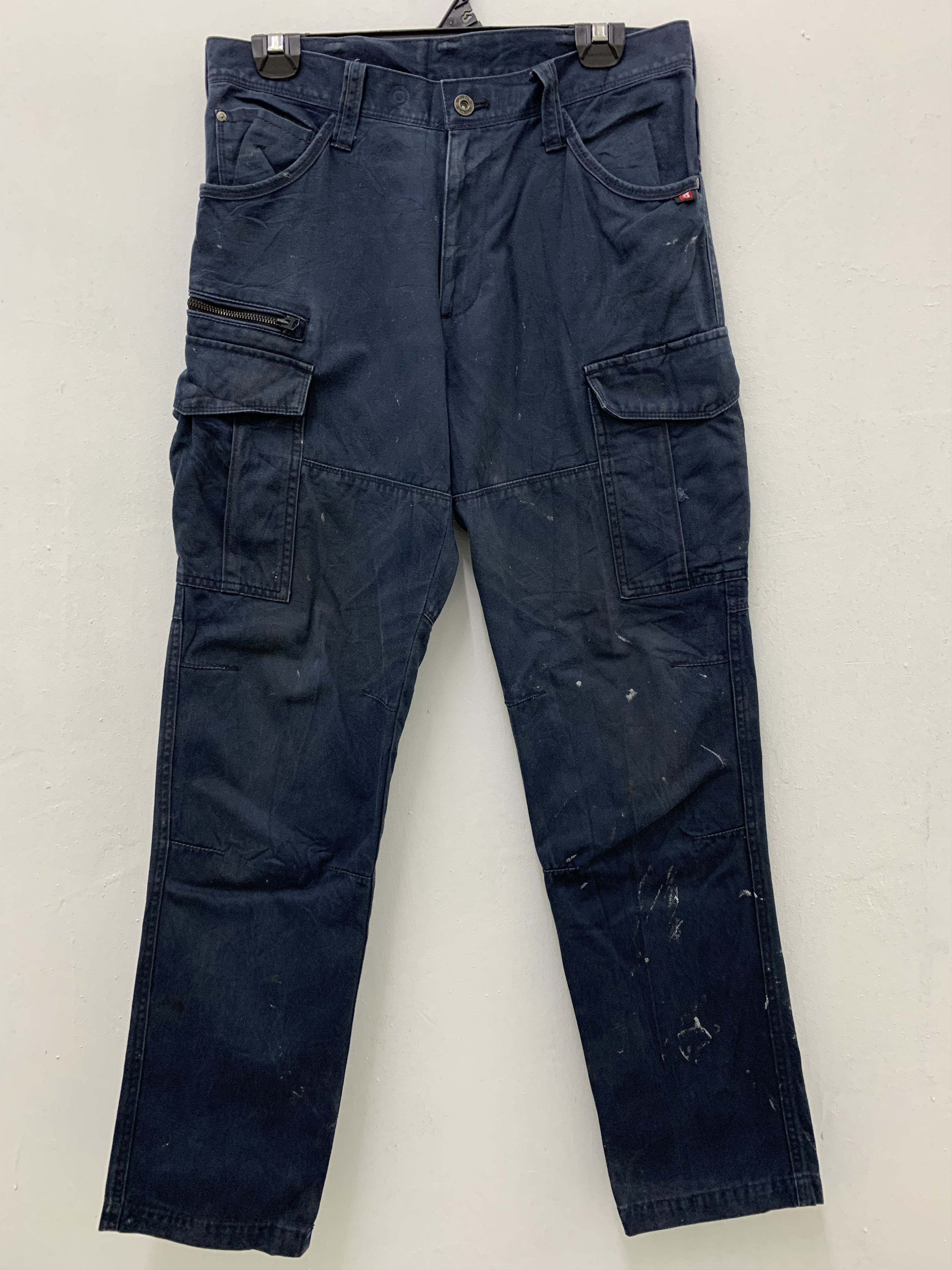Workers Cargo Pants Burtle Workwear Multipocket Streetwear Painted