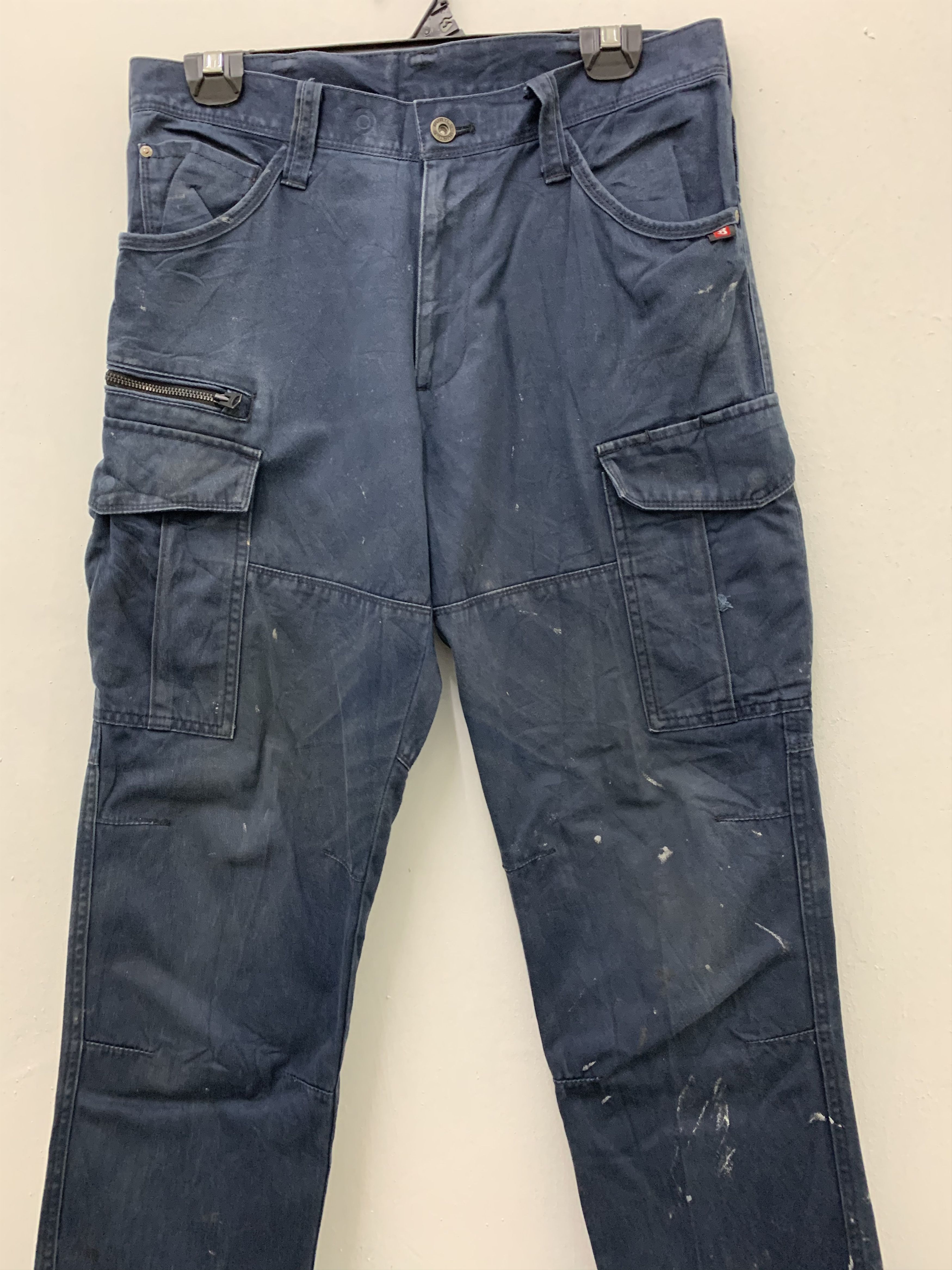 Japanese Brand Cargo Pants Burtle Workwear Multipocket Streetwear Painted Size US 29 - 2 Thumbnail