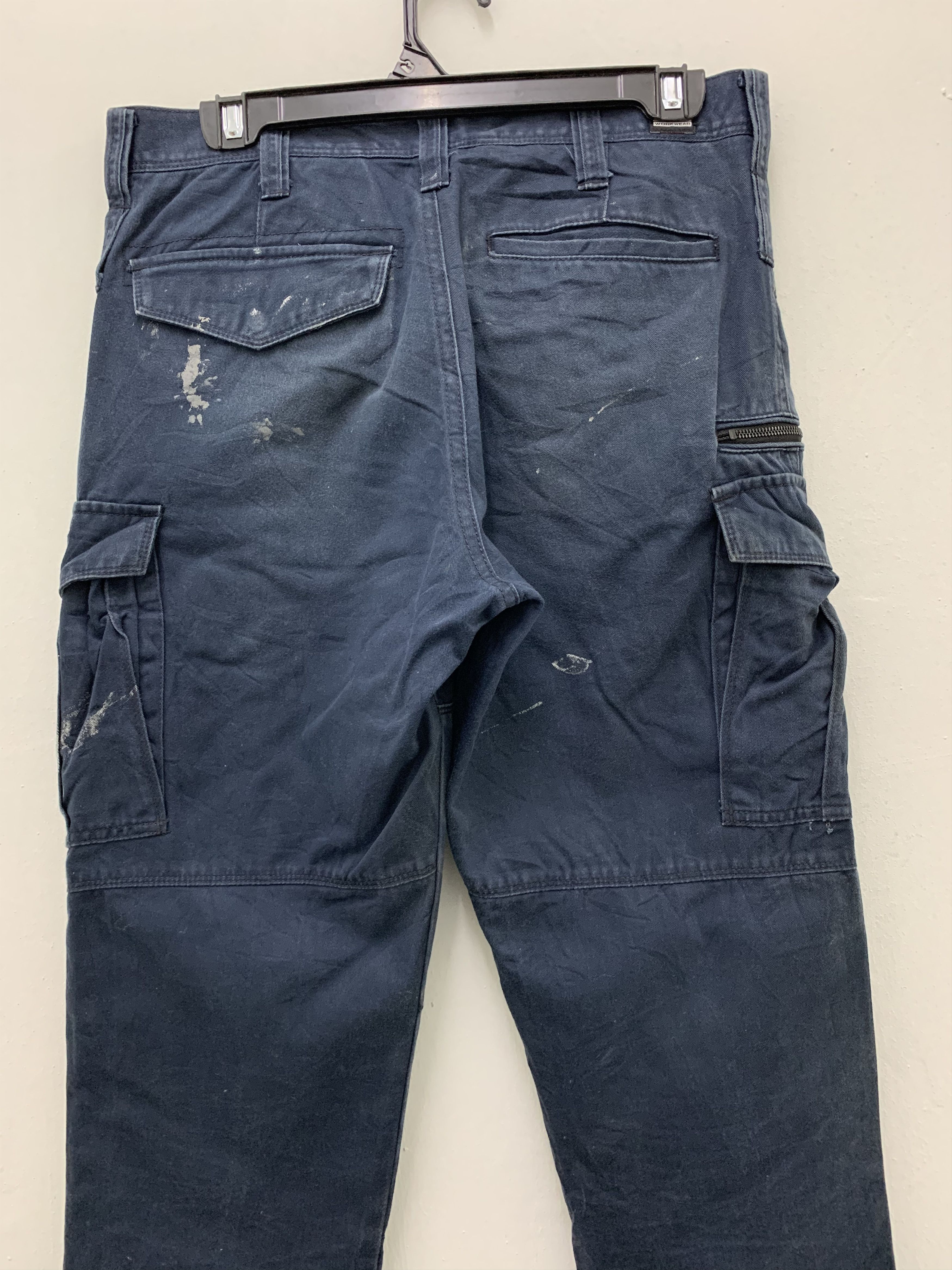 Japanese Brand Cargo Pants Burtle Workwear Multipocket Streetwear Painted Size US 29 - 8 Thumbnail