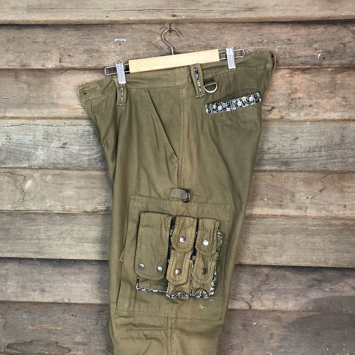 Japanese Brand Cargo Pants Rare Multipocket Japanese Branded Green #874 Size US 33 - 17 Thumbnail