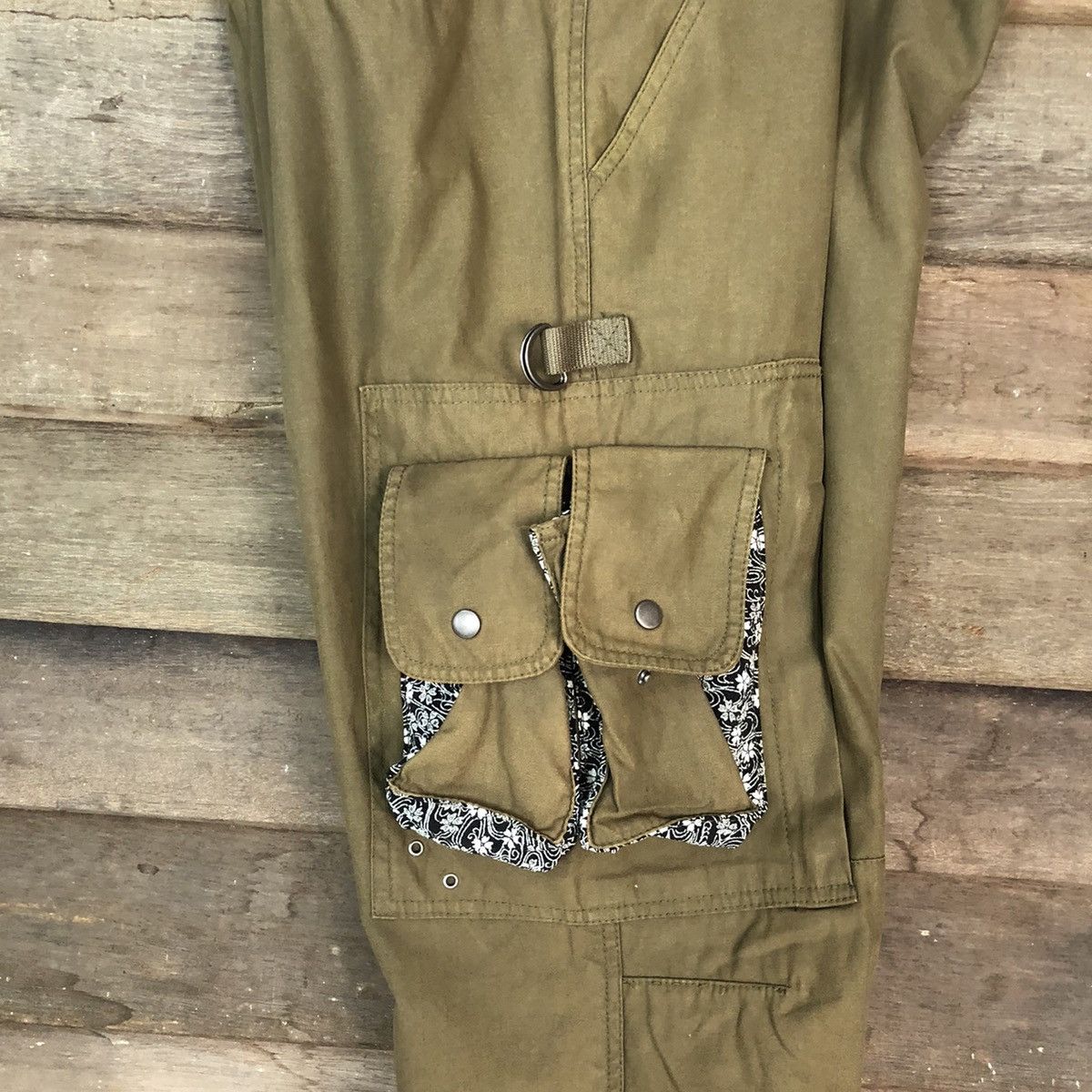 Japanese Brand Cargo Pants Rare Multipocket Japanese Branded Green #874 Size US 33 - 23 Thumbnail