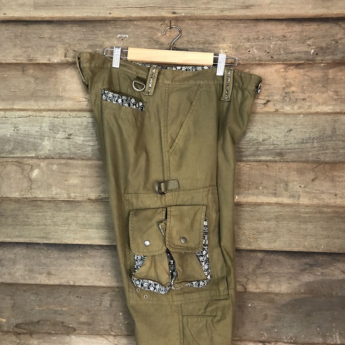 Japanese Brand Cargo Pants Rare Multipocket Japanese Branded Green #874 Size US 33 - 21 Thumbnail