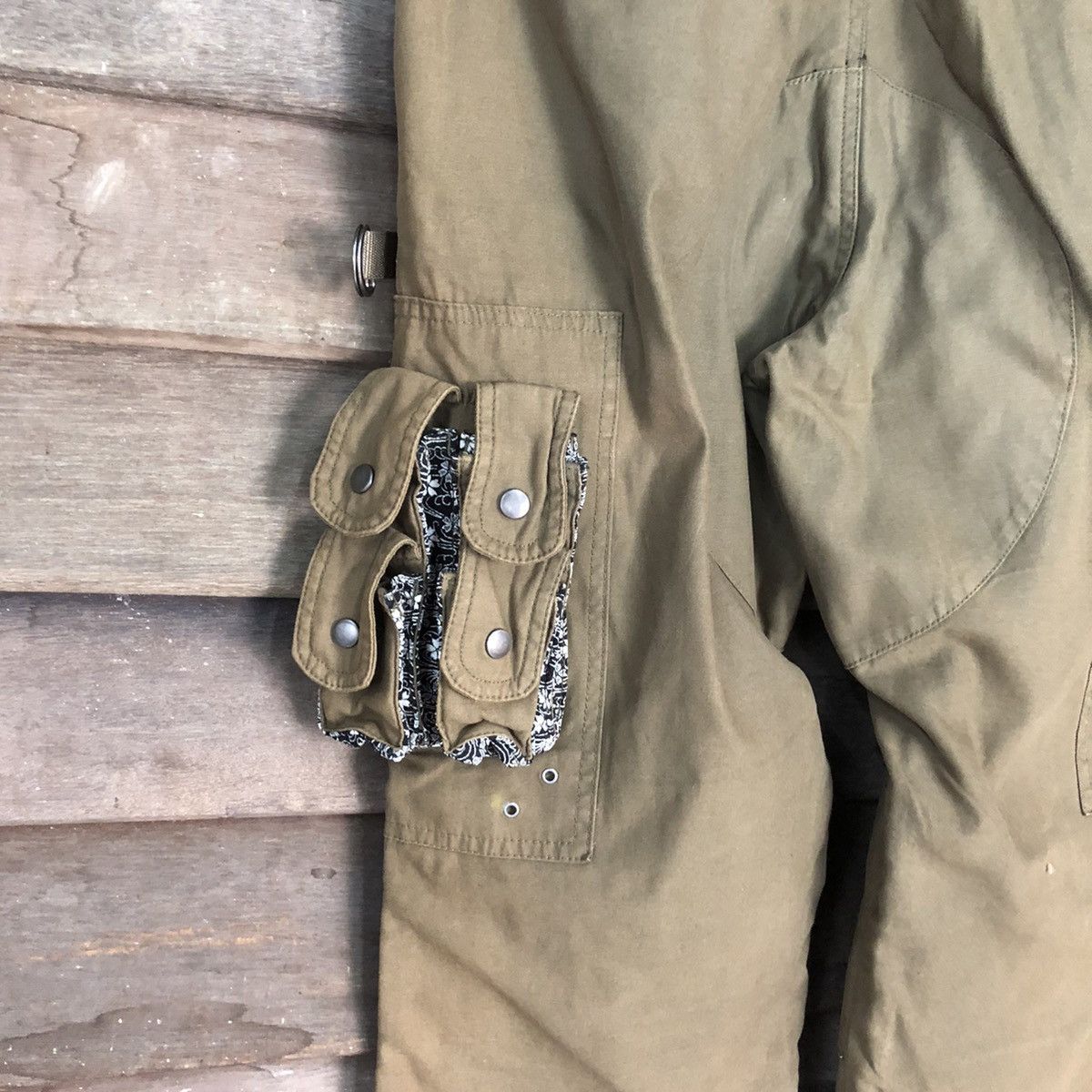 Japanese Brand Cargo Pants Rare Multipocket Japanese Branded Green #874 Size US 33 - 14 Thumbnail