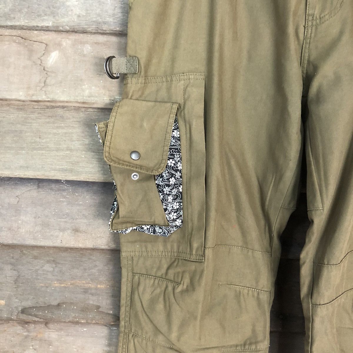 Japanese Brand Cargo Pants Rare Multipocket Japanese Branded Green #874 Size US 33 - 4 Thumbnail