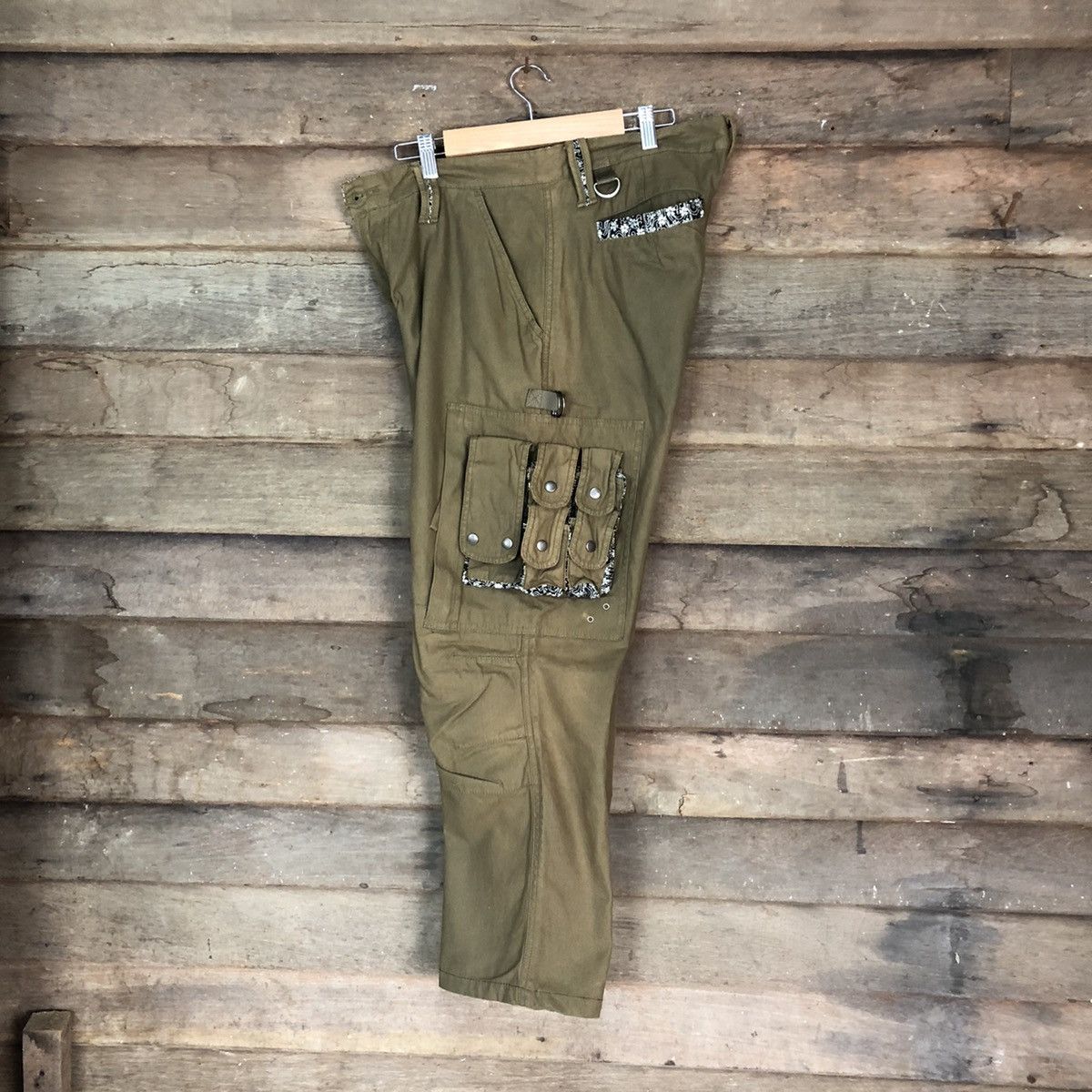 Japanese Brand Cargo Pants Rare Multipocket Japanese Branded Green #874 Size US 33 - 16 Thumbnail