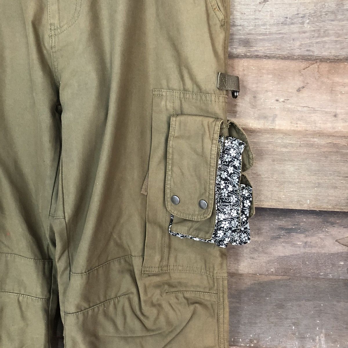 Japanese Brand Cargo Pants Rare Multipocket Japanese Branded Green #874 Size US 33 - 5 Thumbnail