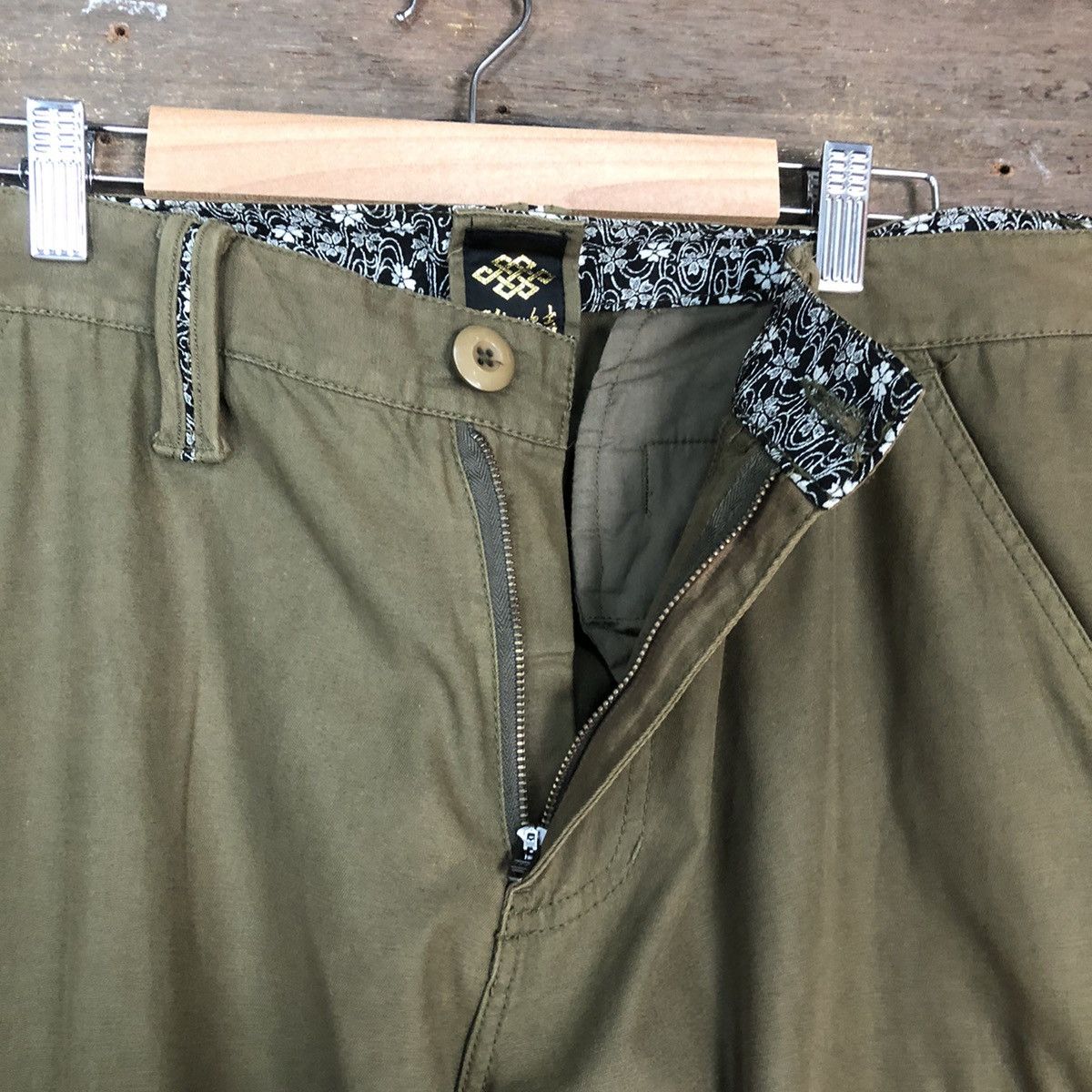 Japanese Brand Cargo Pants Rare Multipocket Japanese Branded Green #874 Size US 33 - 8 Thumbnail