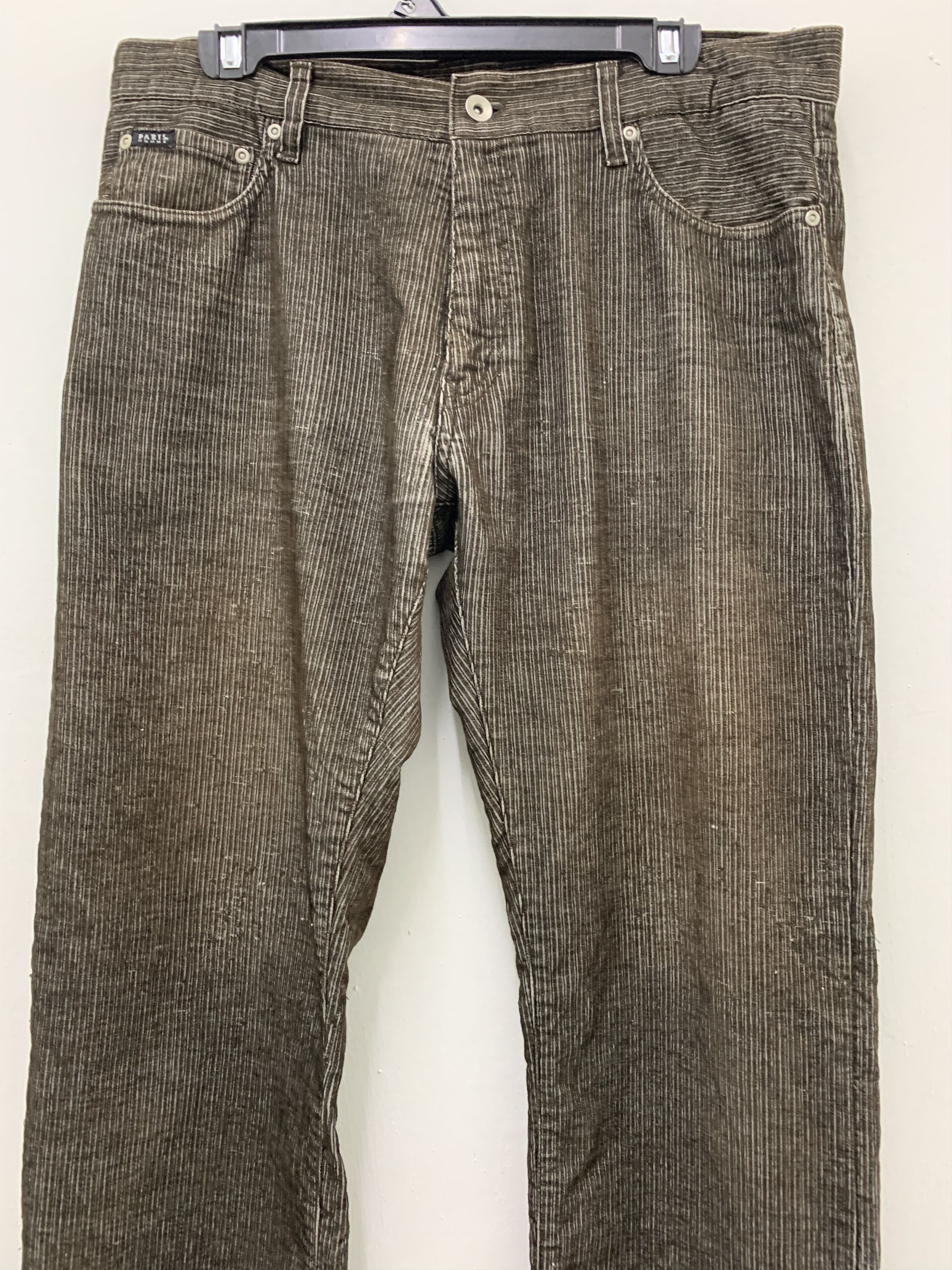 Japanese Brand Conduroy Pants Dark Brown Paris Homme Vtg Streetwear Size US 34 / EU 50 - 2 Thumbnail