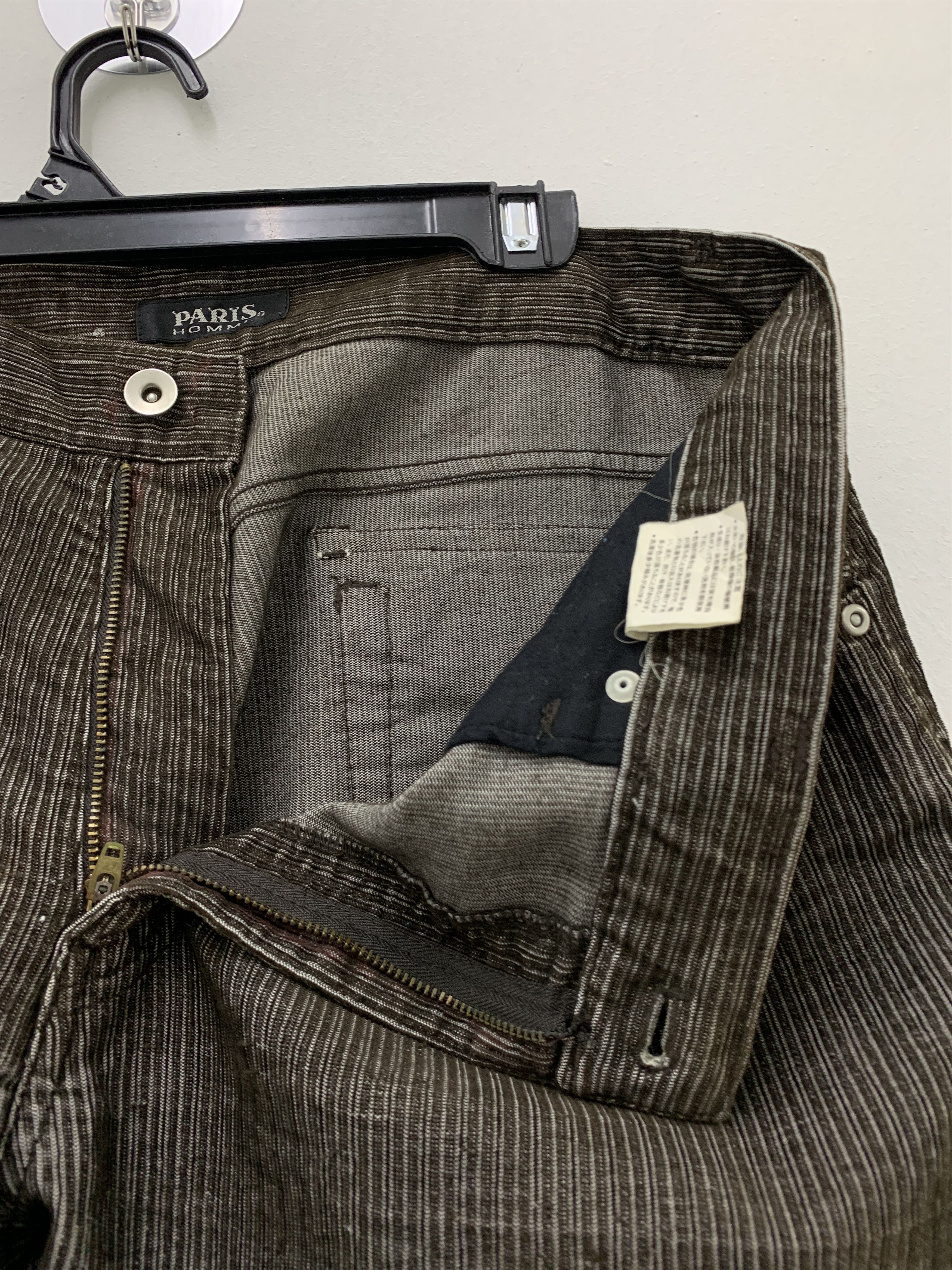 Japanese Brand Conduroy Pants Dark Brown Paris Homme Vtg Streetwear Size US 34 / EU 50 - 5 Thumbnail
