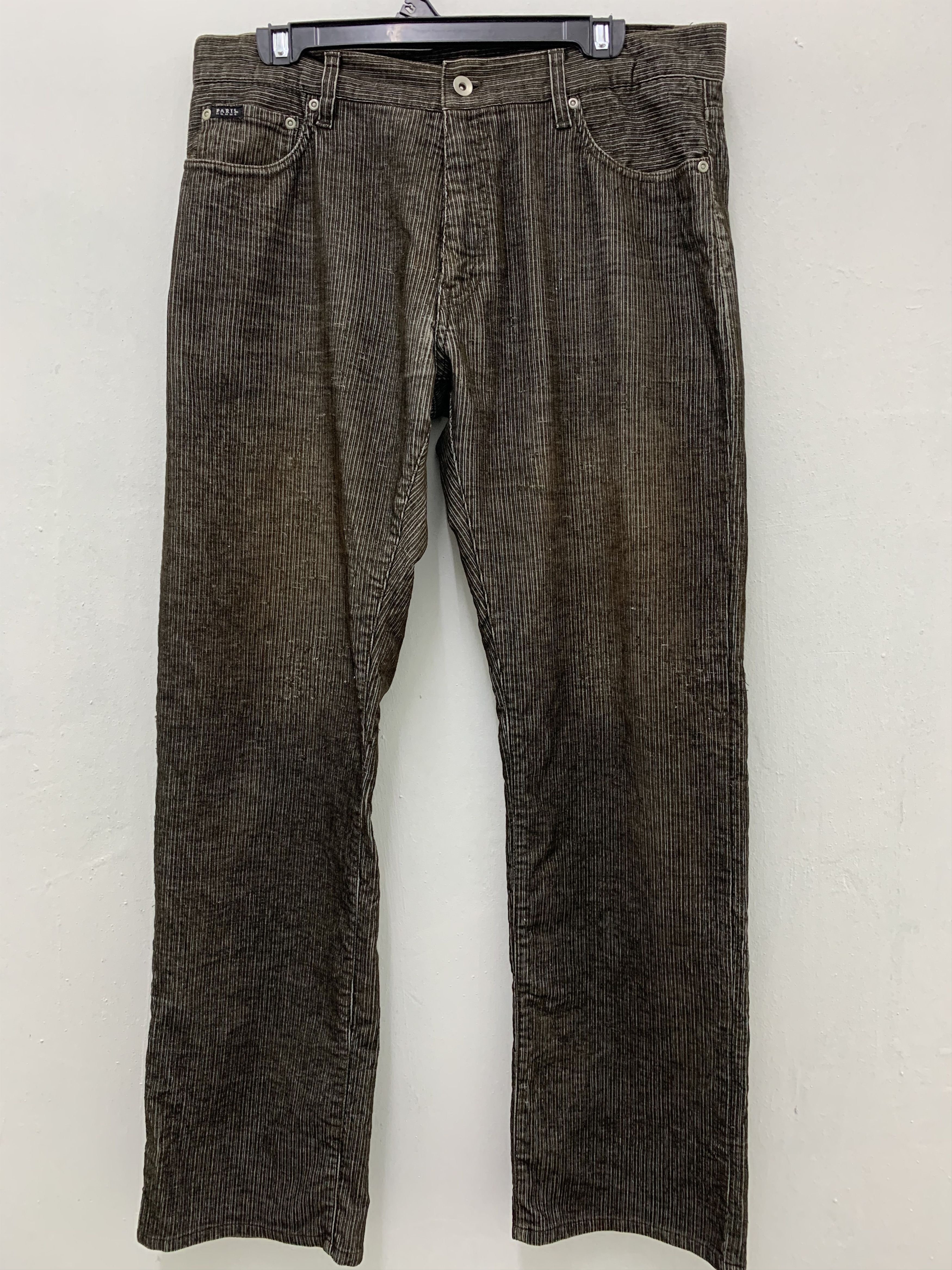 Japanese Brand Conduroy Pants Dark Brown Paris Homme Vtg Streetwear Size US 34 / EU 50 - 1 Thumbnail