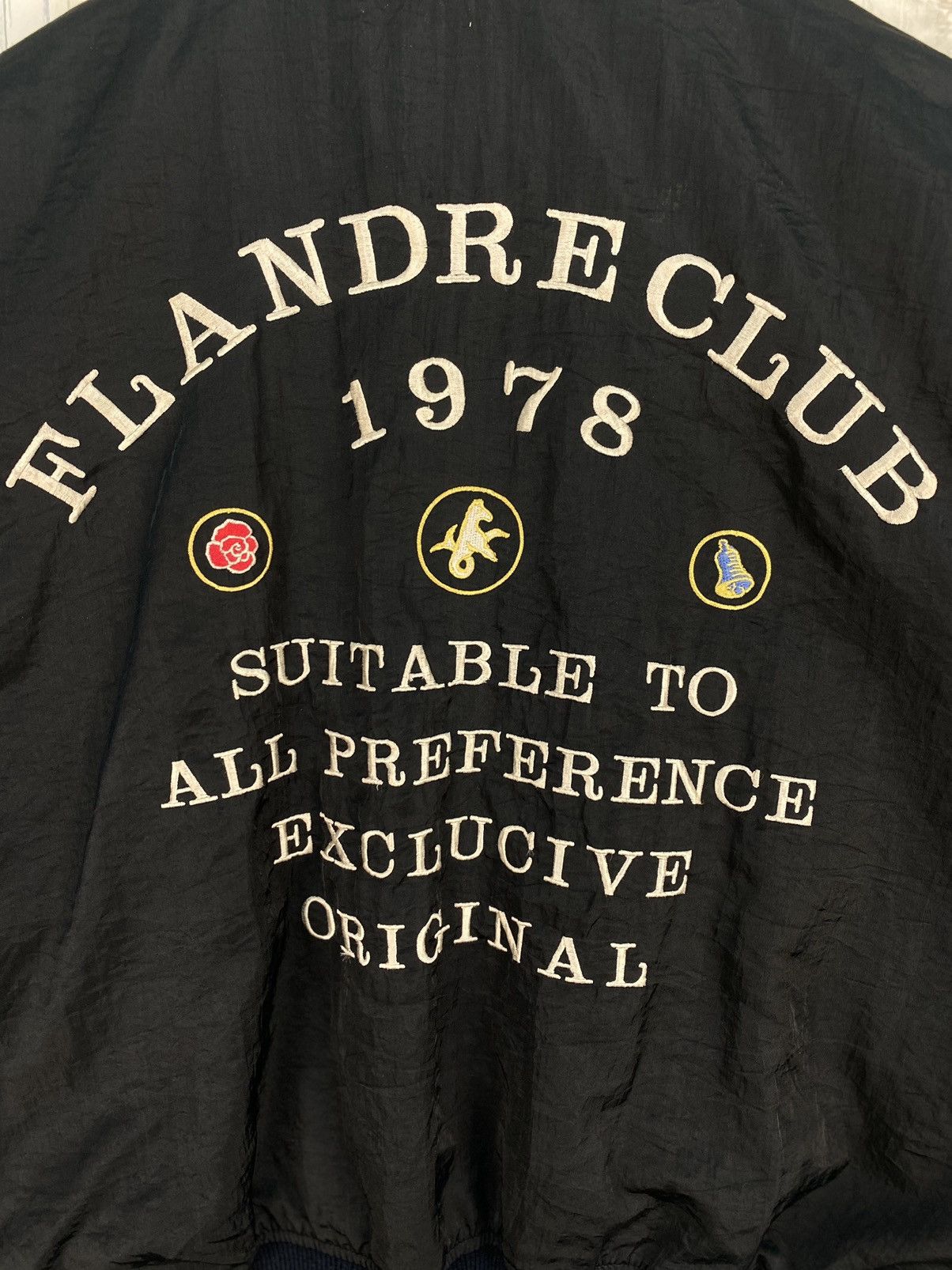 Vintage Vintage Flandre Club Reversible Bomber Jacket Size US M / EU 48-50 / 2 - 9 Thumbnail