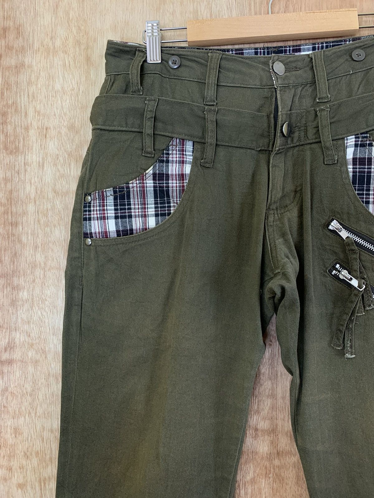 Japanese Brand Cropped Double Waist Multipocket Cargo Pants Vtg Streetwear Size US 30 / EU 46 - 5 Thumbnail