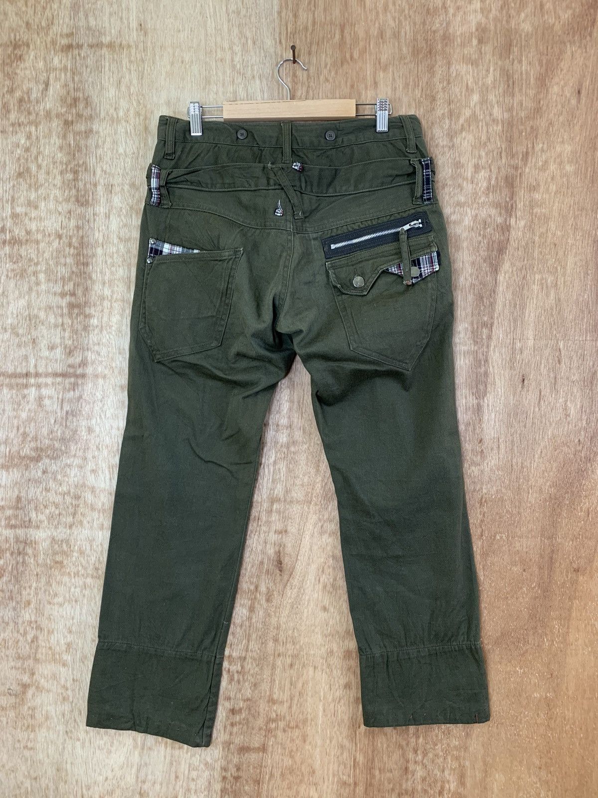 Japanese Brand Cropped Double Waist Multipocket Cargo Pants Vtg Streetwear Size US 30 / EU 46 - 2 Thumbnail