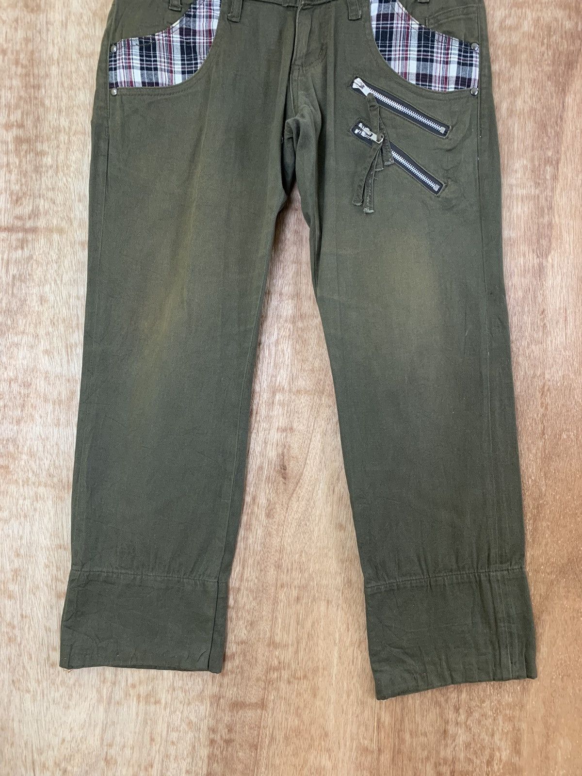 Japanese Brand Cropped Double Waist Multipocket Cargo Pants Vtg Streetwear Size US 30 / EU 46 - 4 Thumbnail