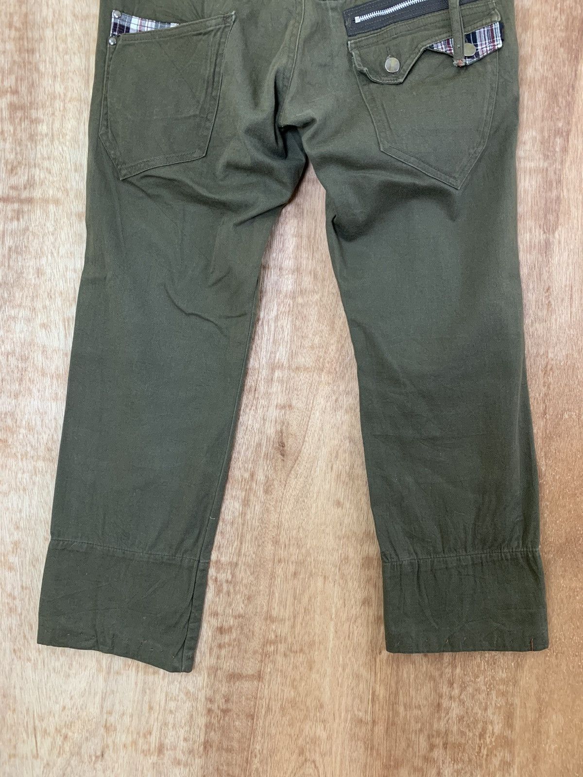 Japanese Brand Cropped Double Waist Multipocket Cargo Pants Vtg Streetwear Size US 30 / EU 46 - 12 Thumbnail