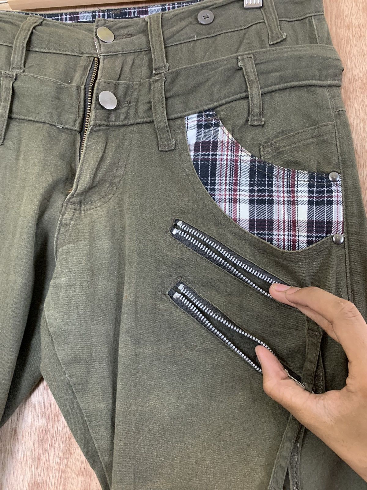 Japanese Brand Cropped Double Waist Multipocket Cargo Pants Vtg Streetwear Size US 30 / EU 46 - 13 Thumbnail