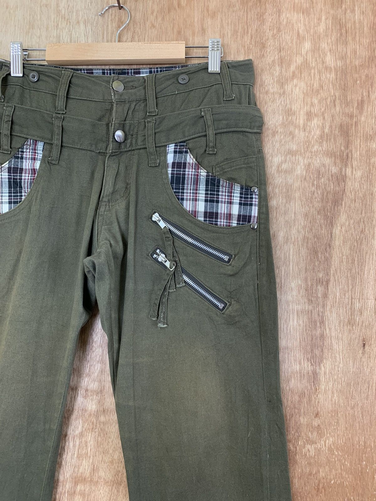 Japanese Brand Cropped Double Waist Multipocket Cargo Pants Vtg Streetwear Size US 30 / EU 46 - 6 Thumbnail