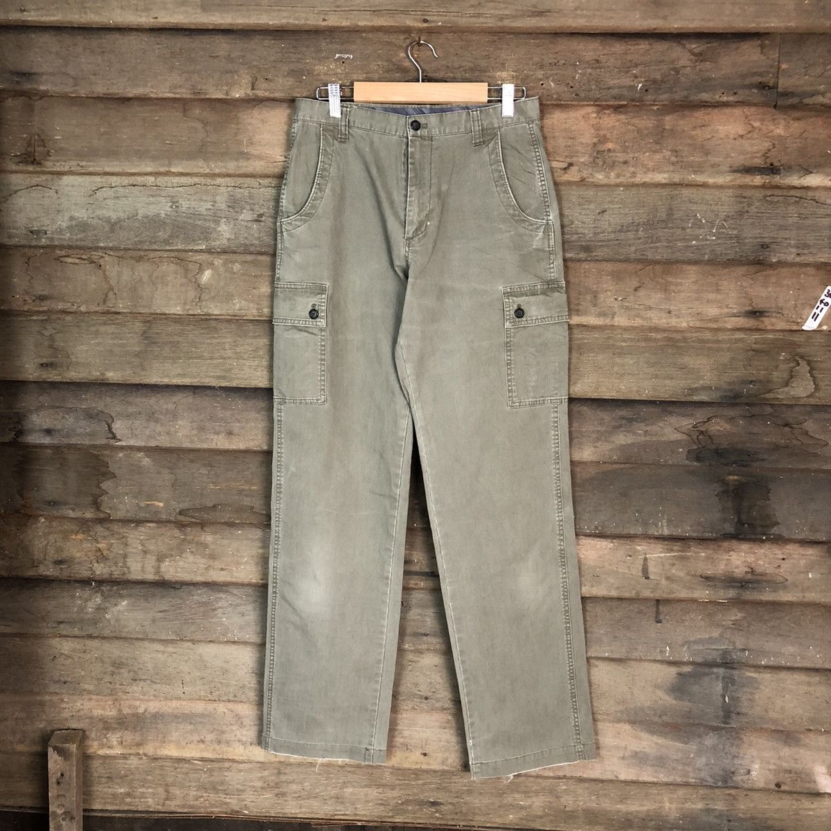 Cargo Pants Vintage Green Multipocket Pants #880