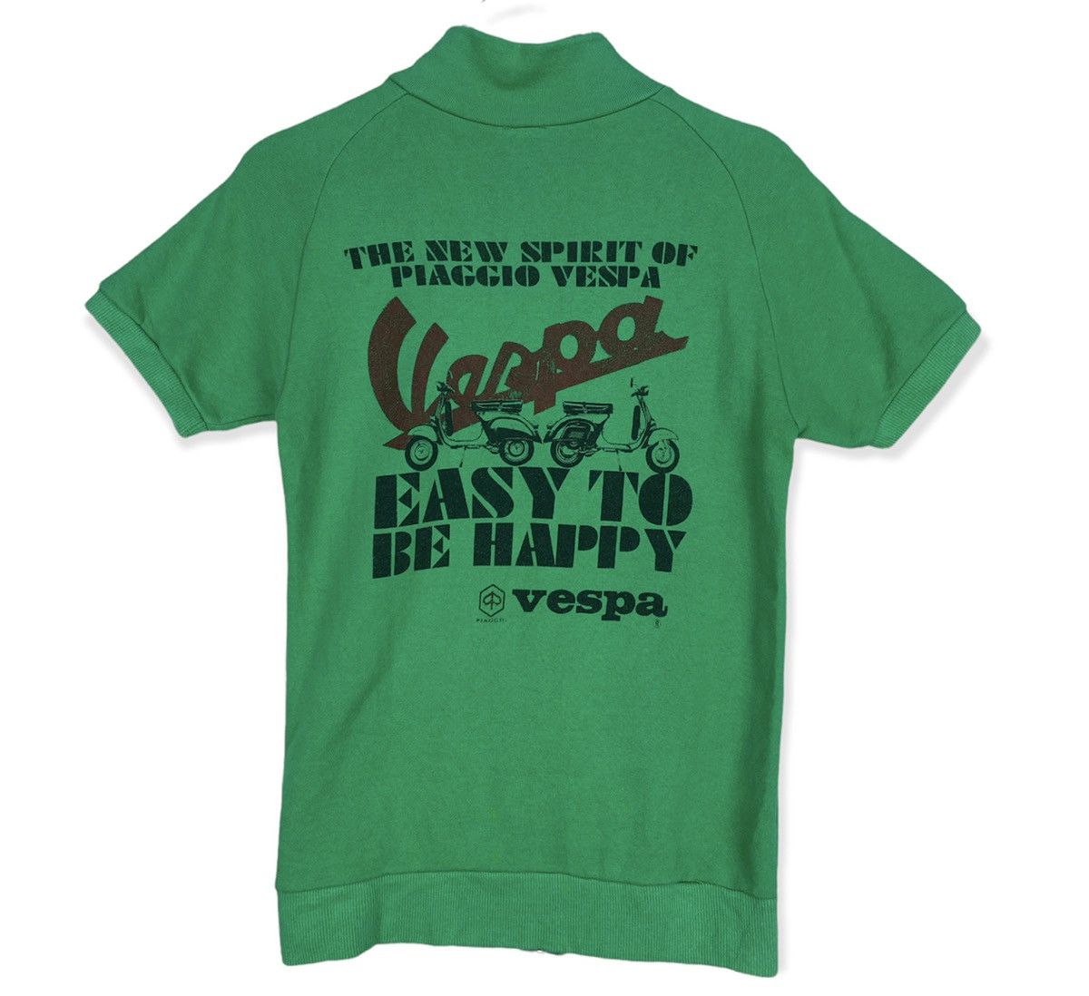 image of Italian Designers x Sports Specialties Vintage Vespa Piaggio Easy To Be Happy in Green (Size XS)