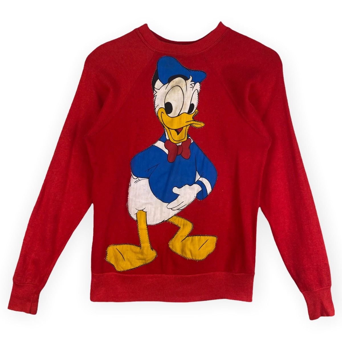 Mickey Mouse Vintage 80s Donald Duck Sweatshirt Size US S / EU 44-46 / 1 - 1 Thumbnail