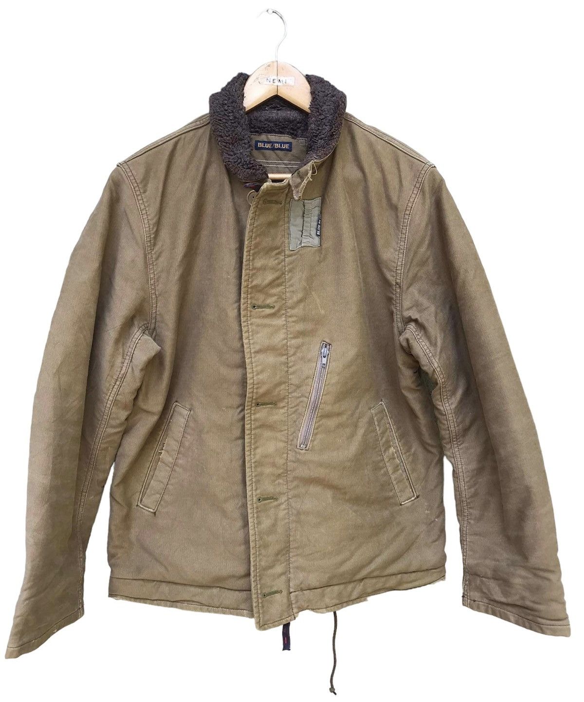 image of Blue Blue Japan Workwear Jacket in Brown, Men's (Size Large)